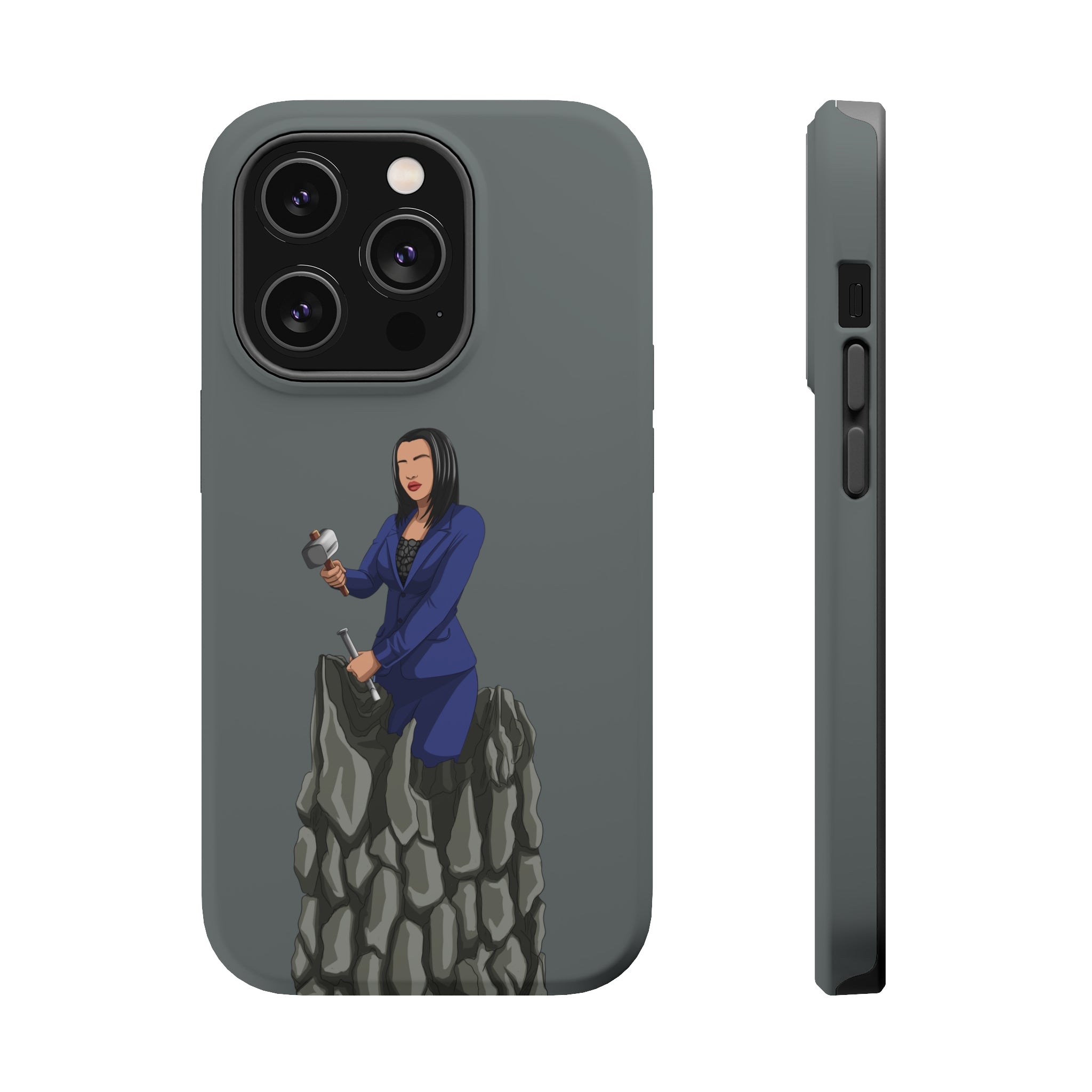 A person working hard to better his/herself - MagSafe Tough Case - self-made woman #2 - Breakthrough Collection