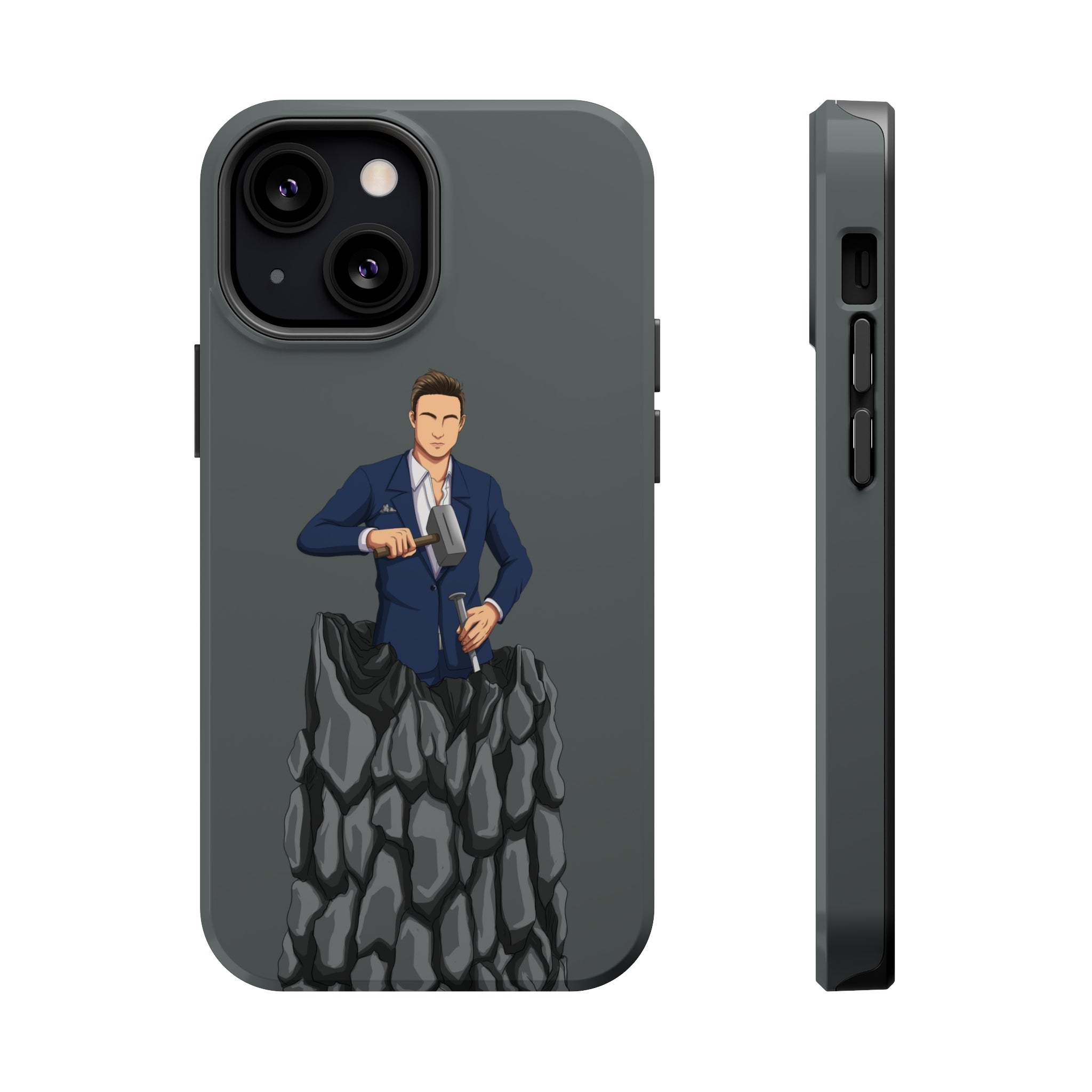 A person working hard to better his/herself - MagSafe Tough Case - Self-Made Man #5 - Breakthrough Collection