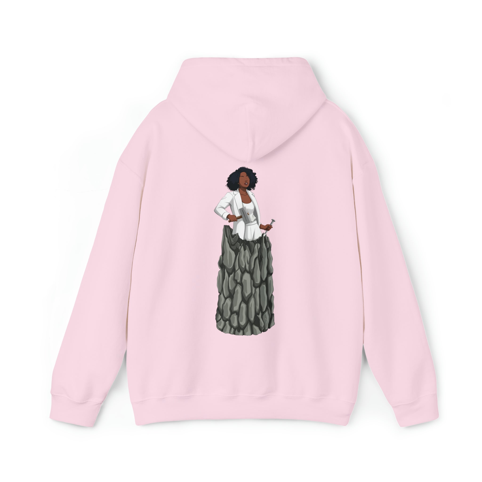 A person working hard to better his/herself - Heavy Blend™ Self-Made Hoodie - Woman #12