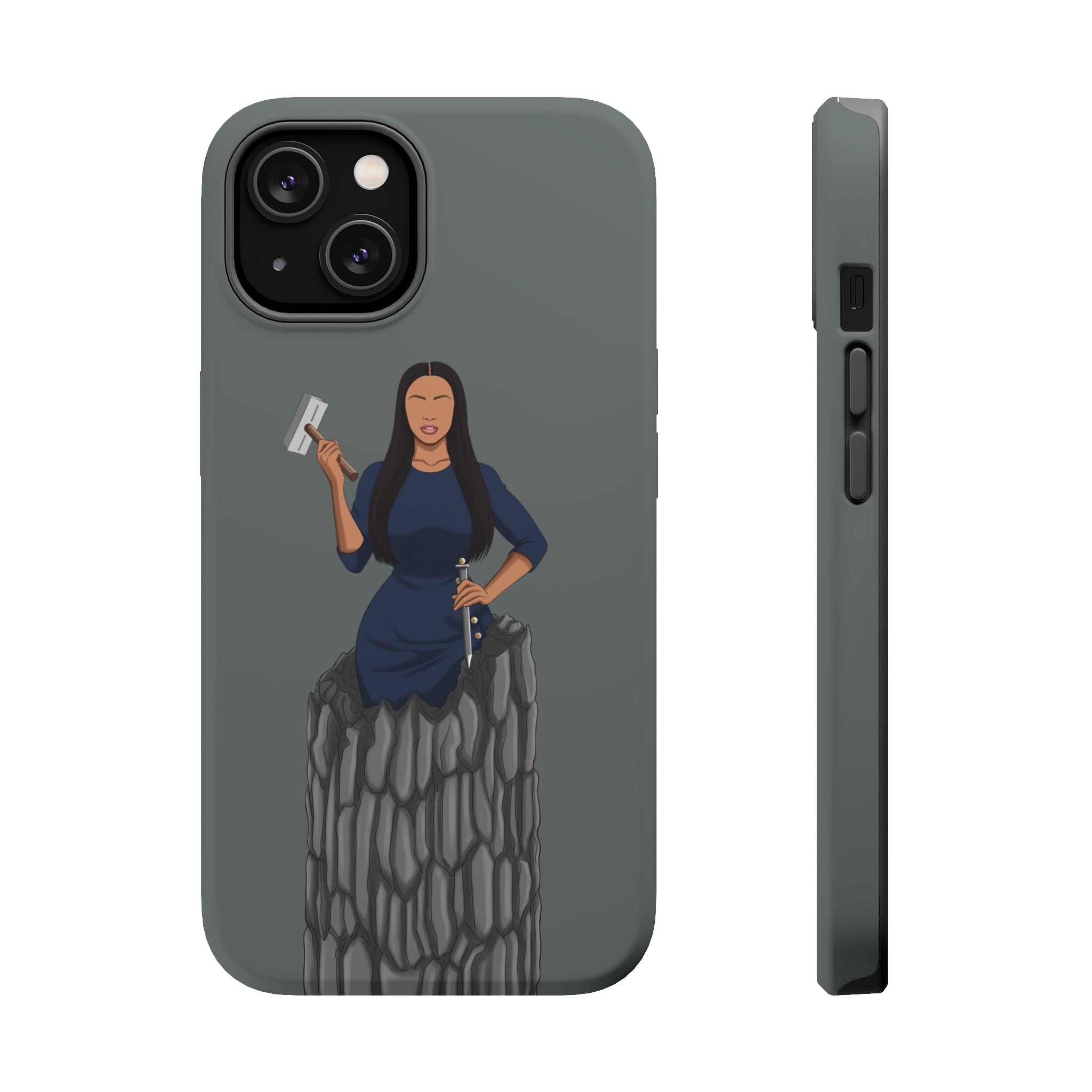 A person working hard to better his/herself - Magsafe Tough Case - self-made woman #6 - Breakthrough Collection