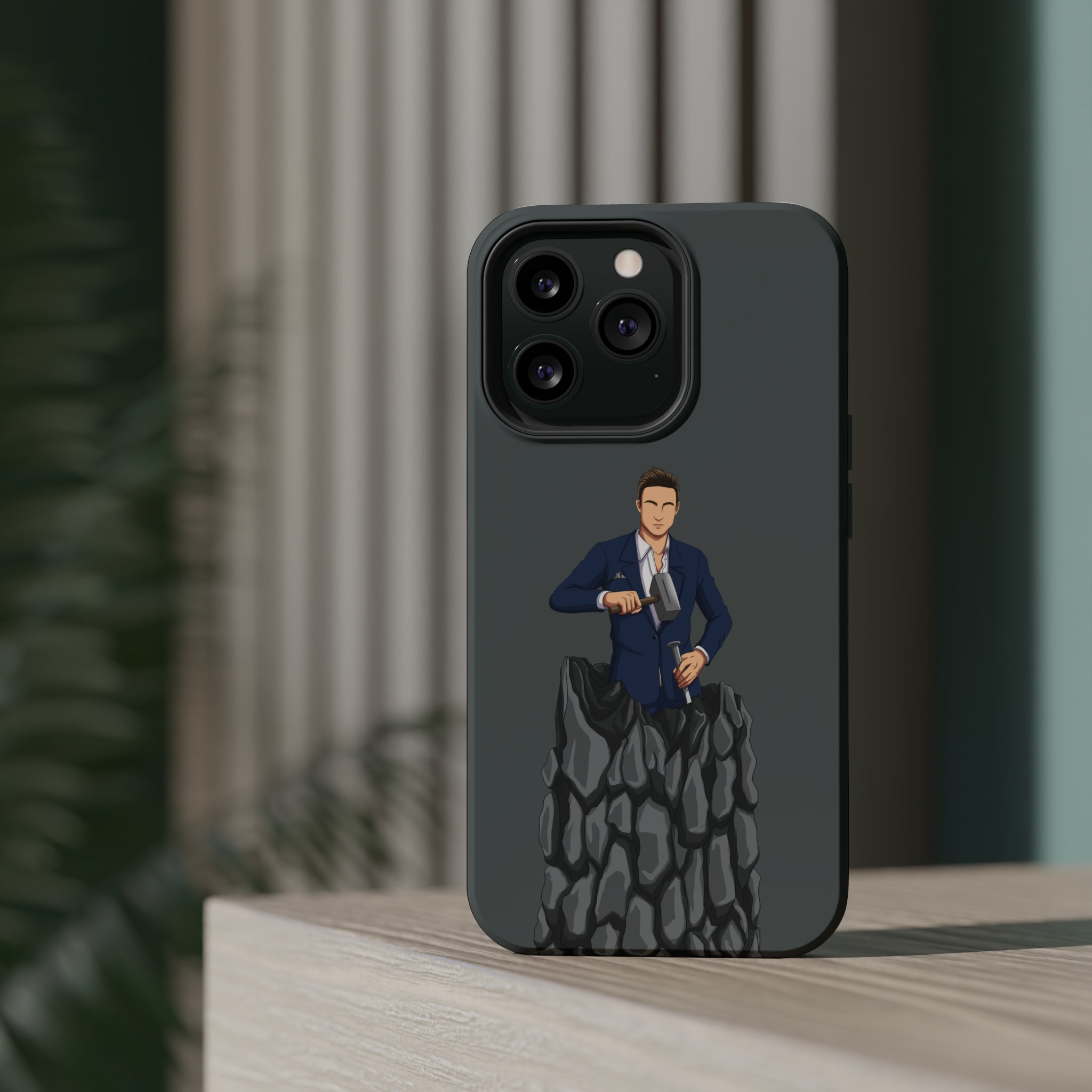 A person working hard to better his/herself - MagSafe Tough Case - Self-Made Man #5 - Breakthrough Collection