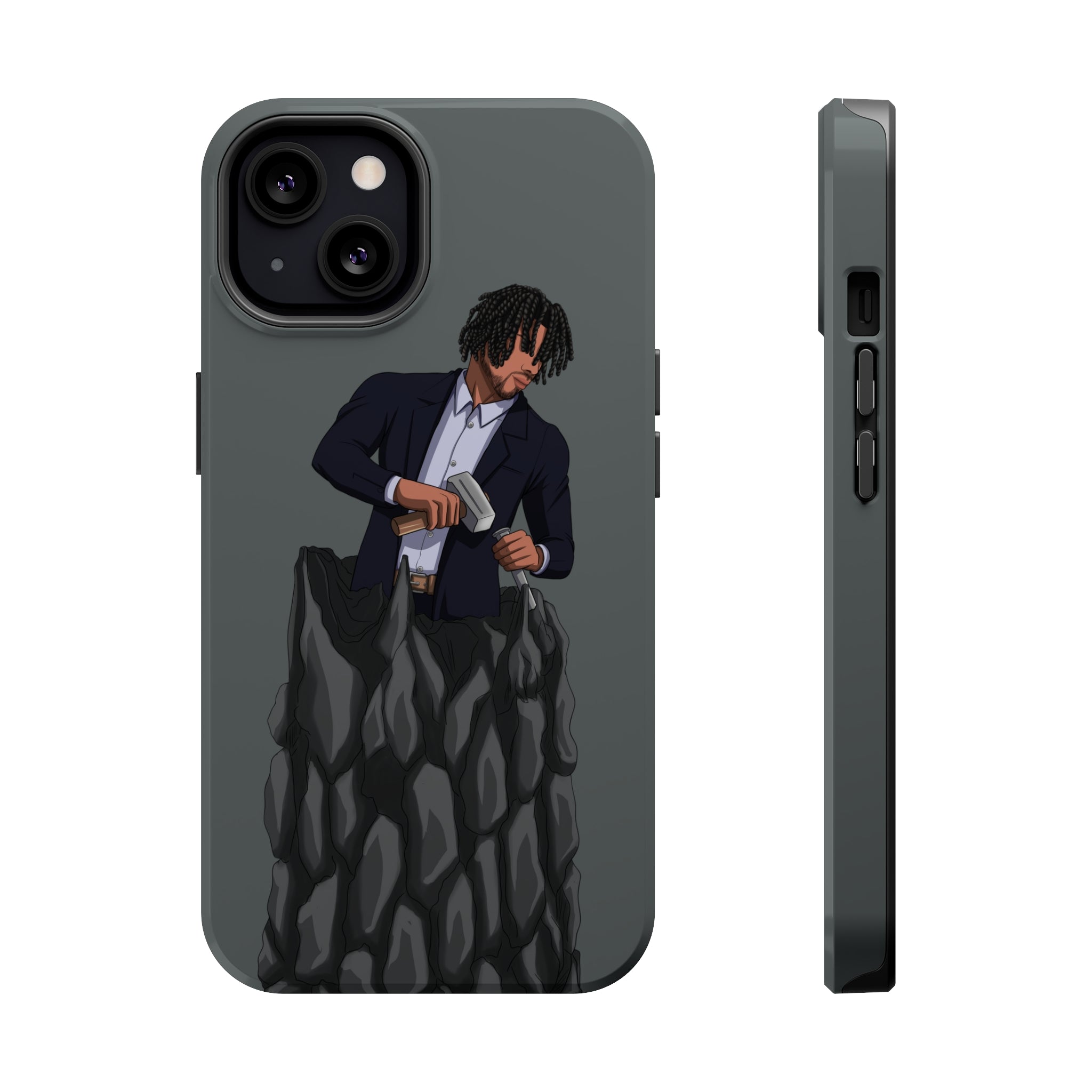 A person working hard to better his/herself - MagSafe Tough Case - Self-Made Man #4 - Breakthrough Collection