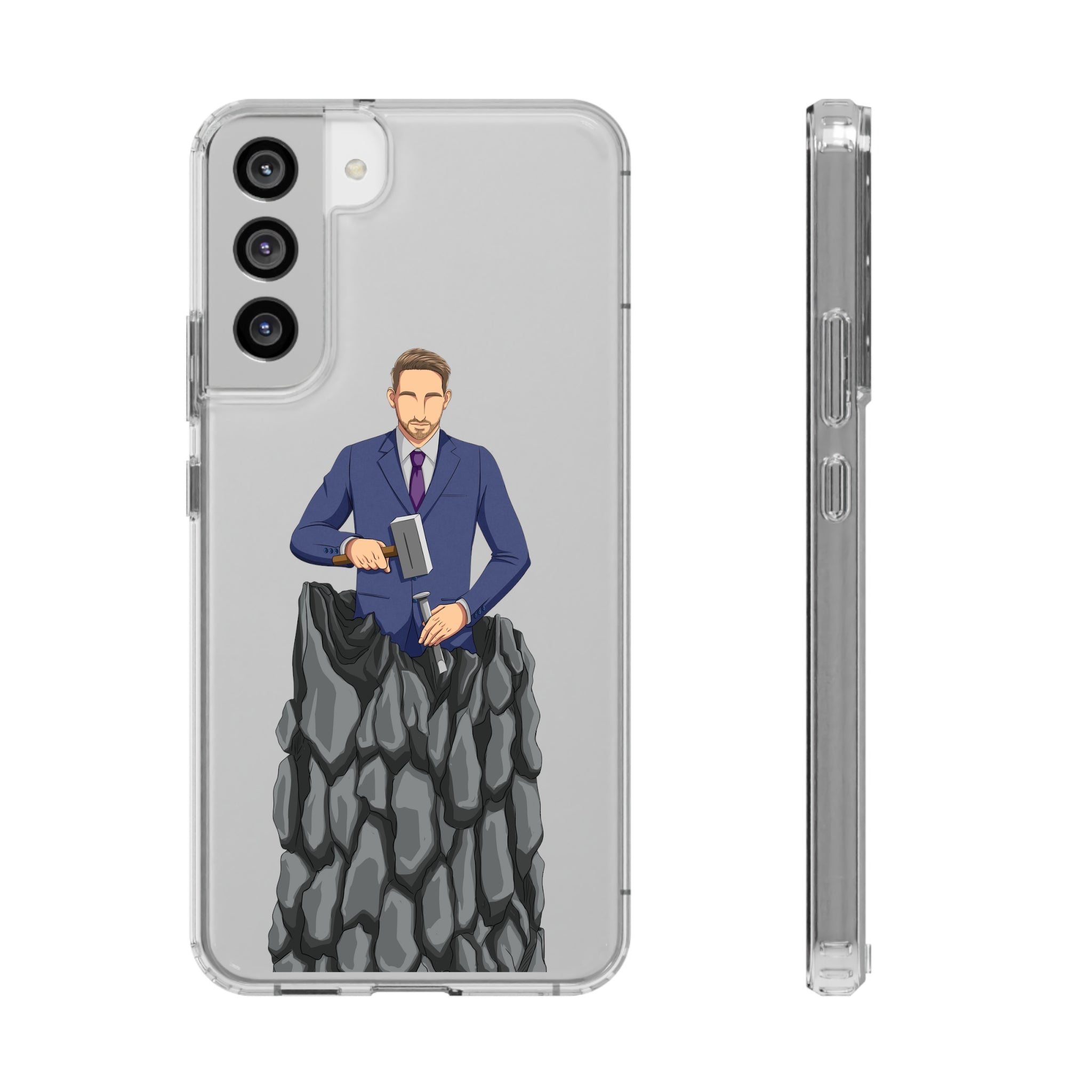 A person working hard to better his/herself - Clear Case - Self-Made Man #8 - Breakthrough Collection