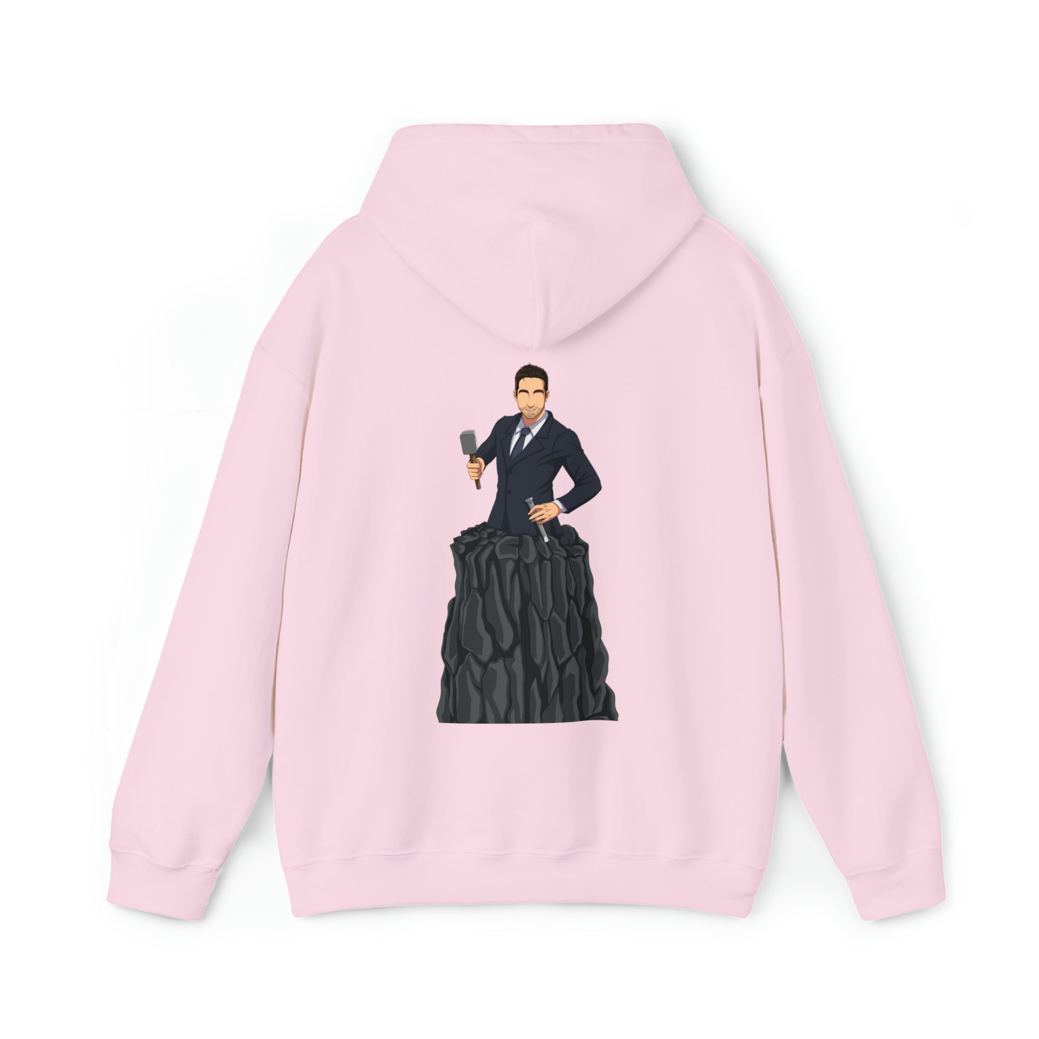 A person working hard to better his/herself - Heavy Blend™ Self-Made Hoodie - Man #3 - Breakthrough Collection