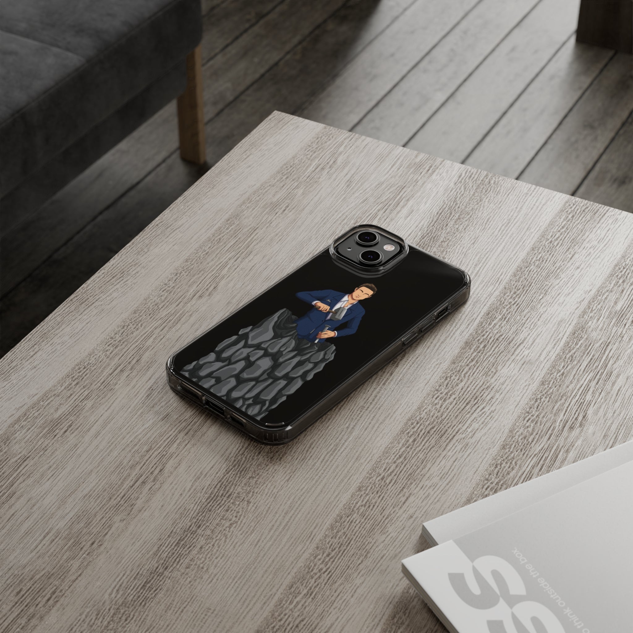 A person working hard to better his/herself - Clear Case - Self-Made Man #5 - Breakthrough Collection