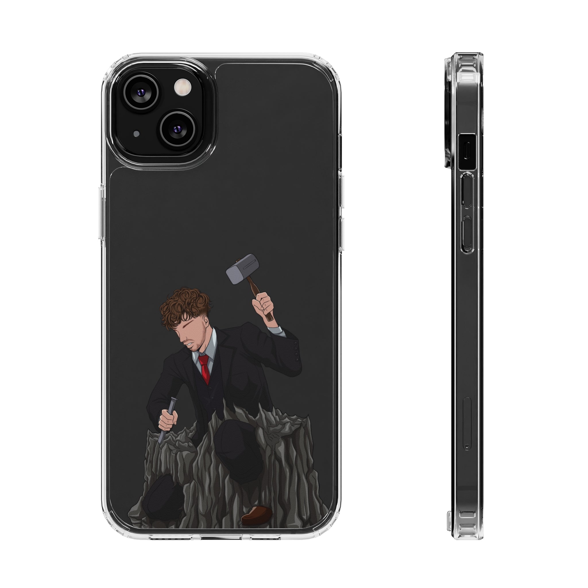 A person working hard to better his/herself - Clear Case - Man #17 - Breakthrough Collection