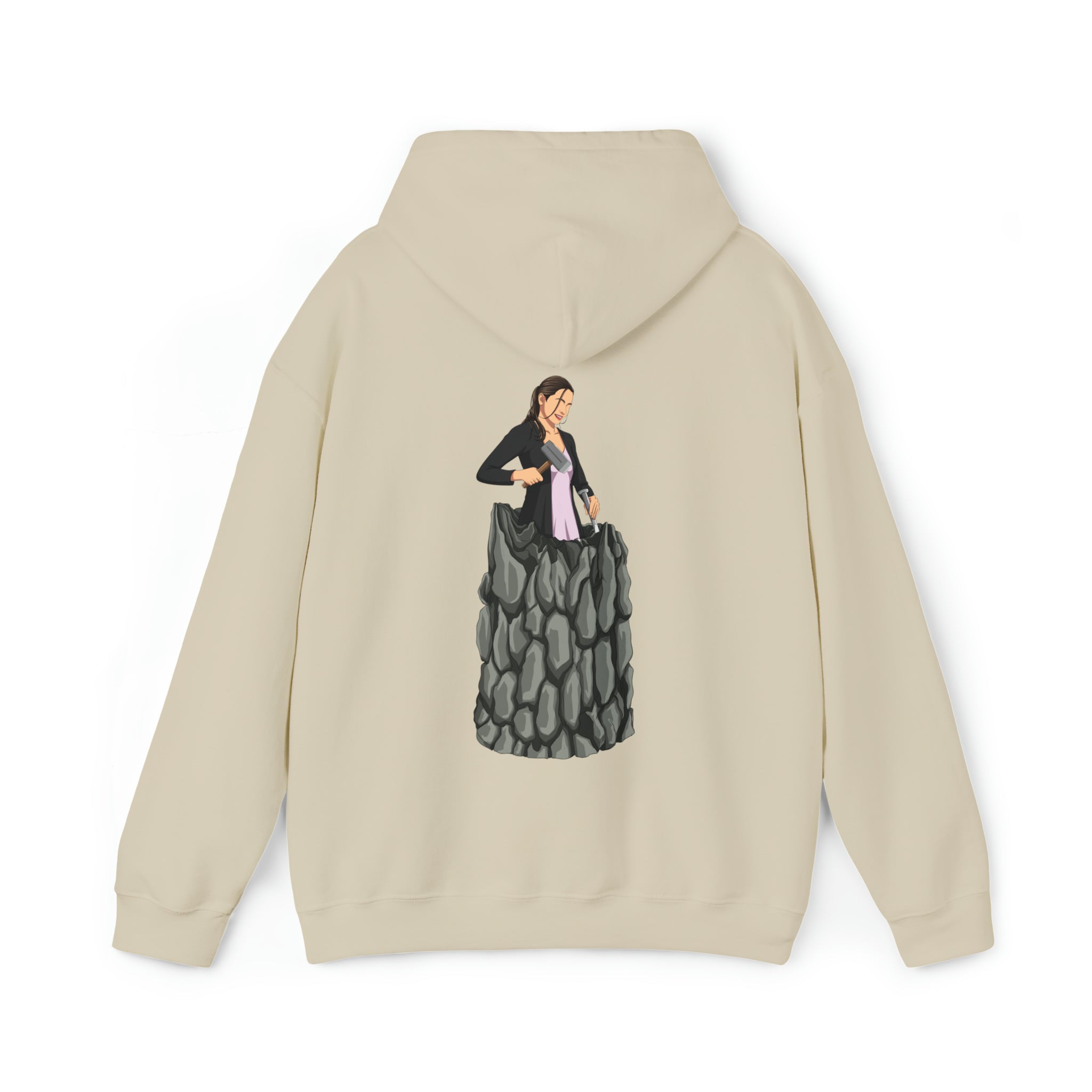 A person working hard to better his/herself - Heavy Blend™ Self-Made Hoodie - Woman #8