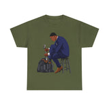 A person working hard to better his/herself - Heavy Cotton Self-Made T-shirt - Self-Made Man #11 - Breakthrough Collection