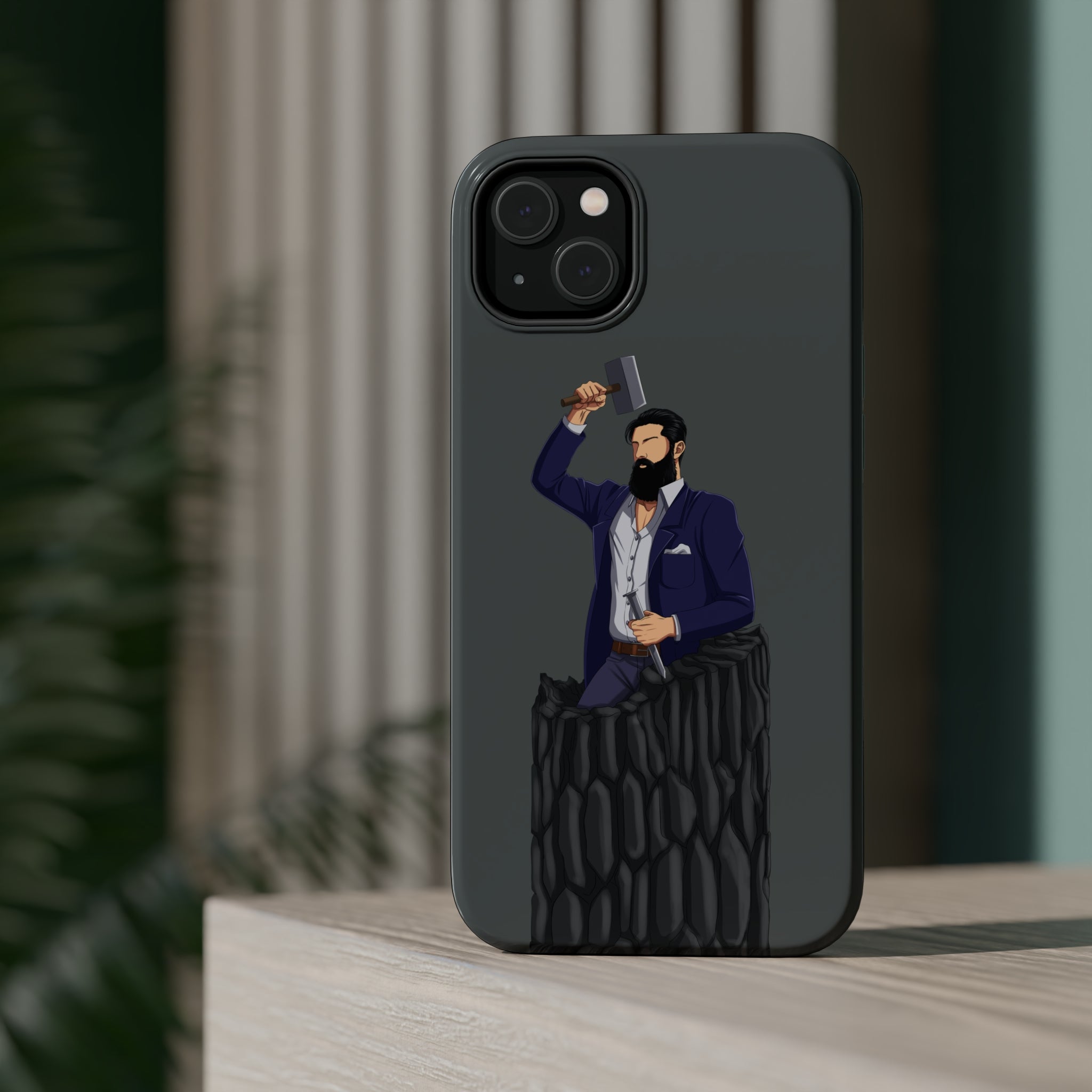 A person working hard to better his/herself - MagSafe Tough Case - Self-Made Man #12 - Breakthrough Collection