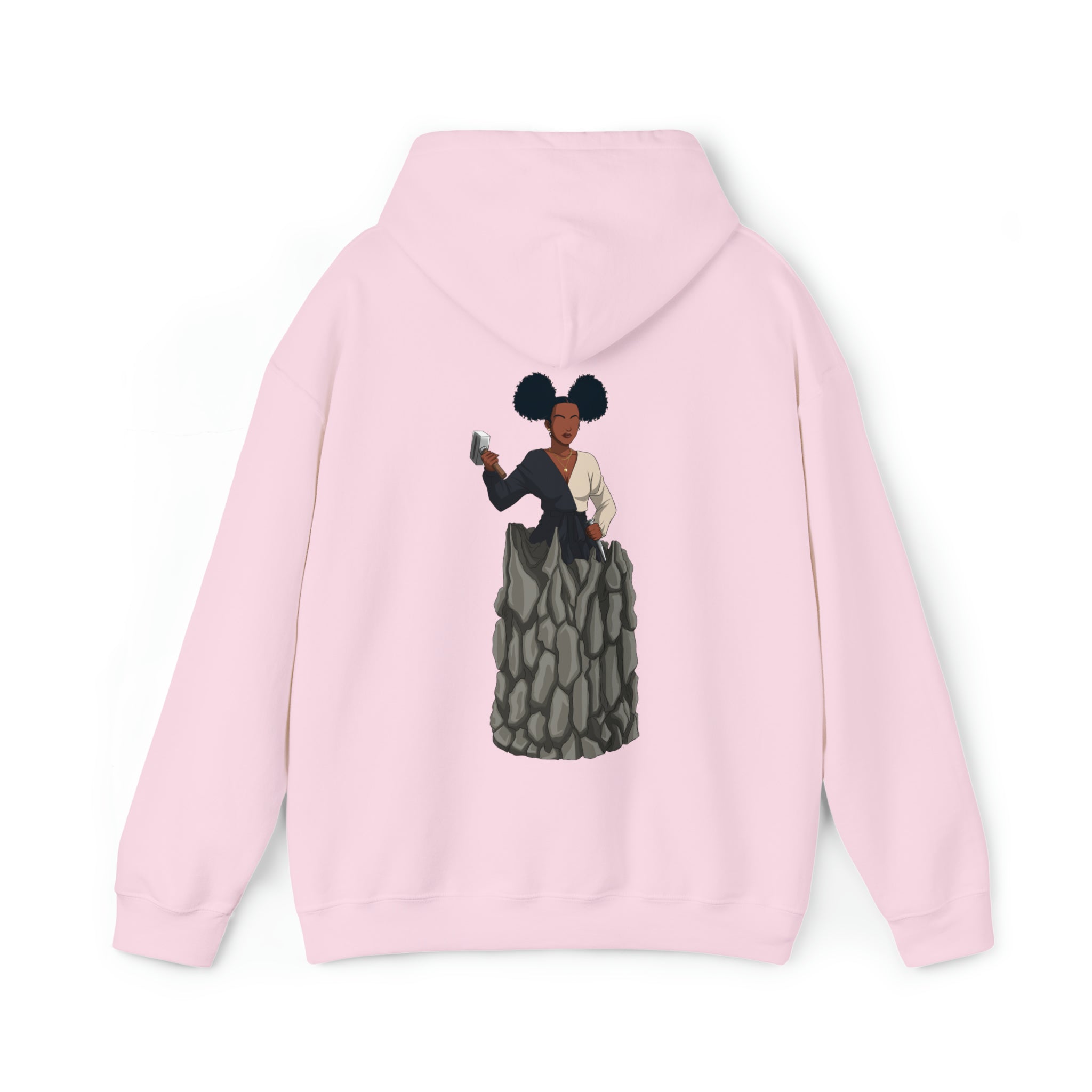 A person working hard to better his/herself - Heavy Blend™ Self-Made Hoodie - woman #10 - Breakthrough Collection