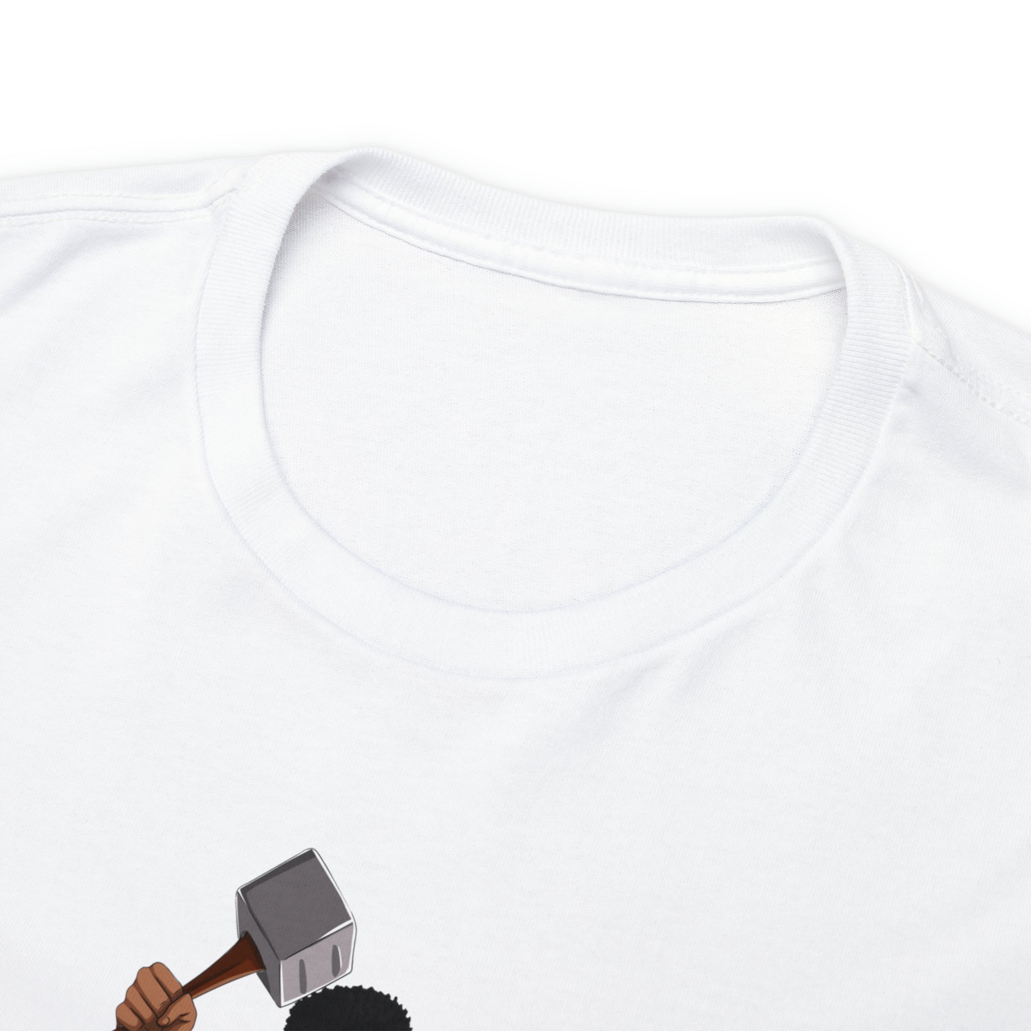 A person working hard to better his/herself - Heavy Cotton Self-Made T-shirt - Self-Made Man #9 - Breakthrough Collection
