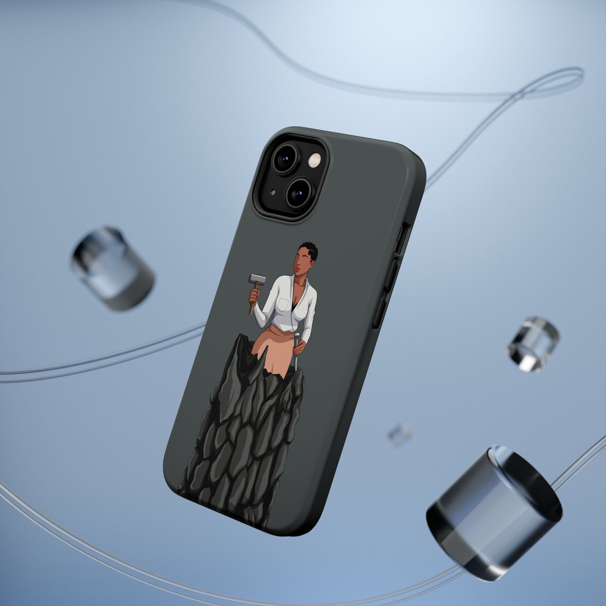 A person working hard to better his/herself - MagSafe Tough Case - self-made woman #1 - Breakthrough Collection