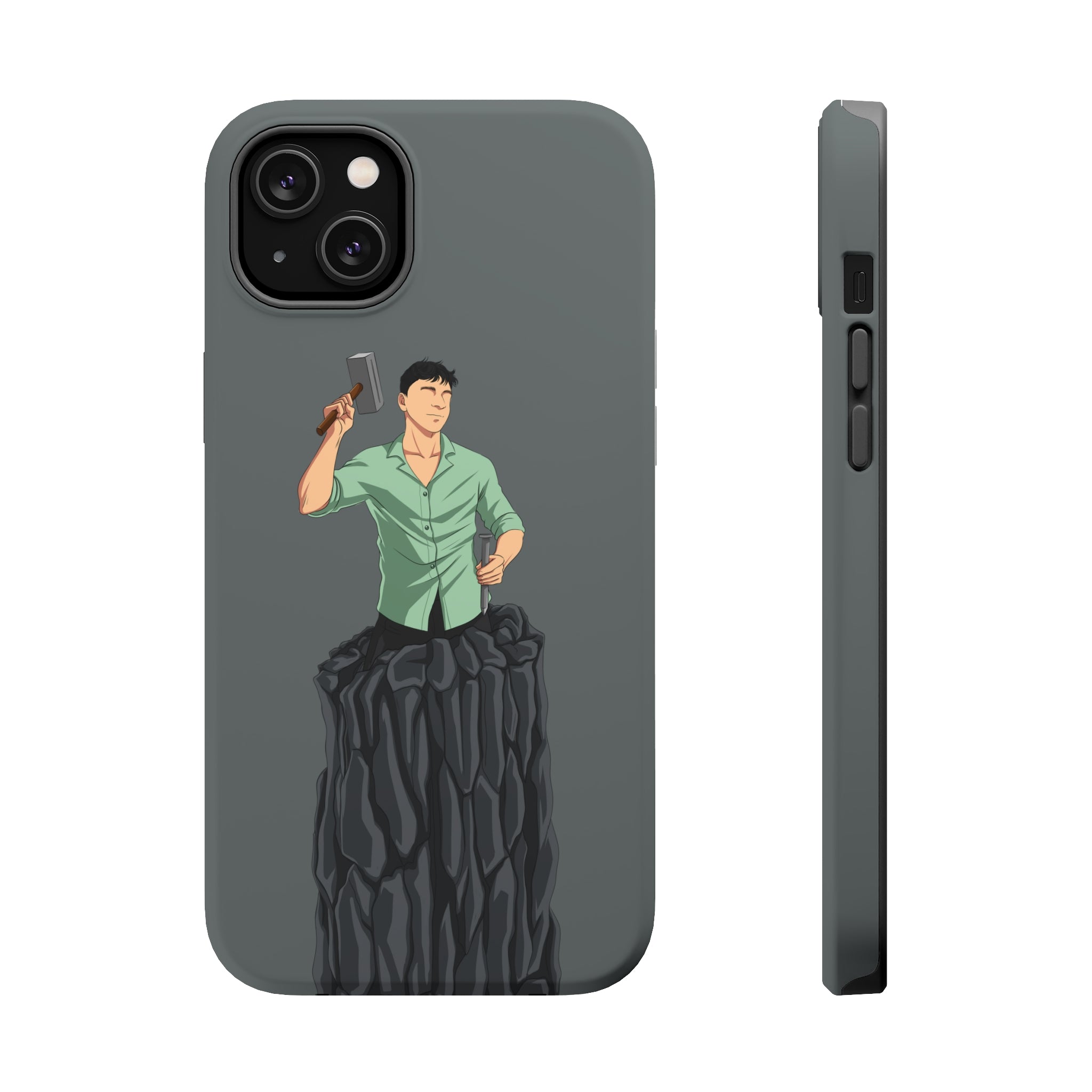 A person working hard to better his/herself - MagSafe Tough Case - Self-Made Man #15 - Breakthrough Collection