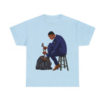 A person working hard to better his/herself - Heavy Cotton Self-Made T-shirt - Self-Made Man #11 - Breakthrough Collection