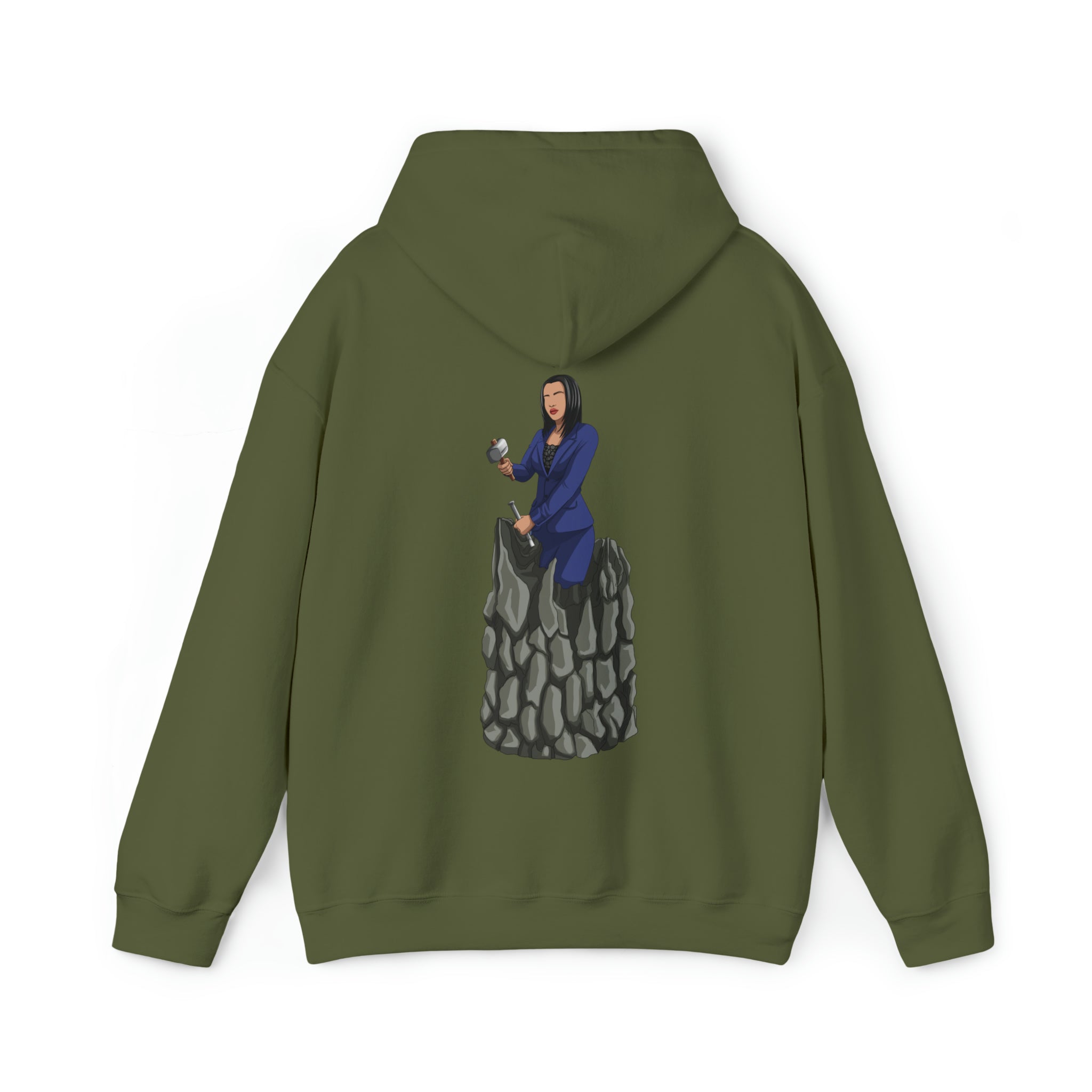 A person working hard to better his/herself - Heavy Blend™ Self-Made Hoodie - Woman #2