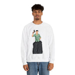 A person working hard to better his/herself - Heavy Blend™ Crewneck Sweatshirt - Man #15 - Breakthrough Collection