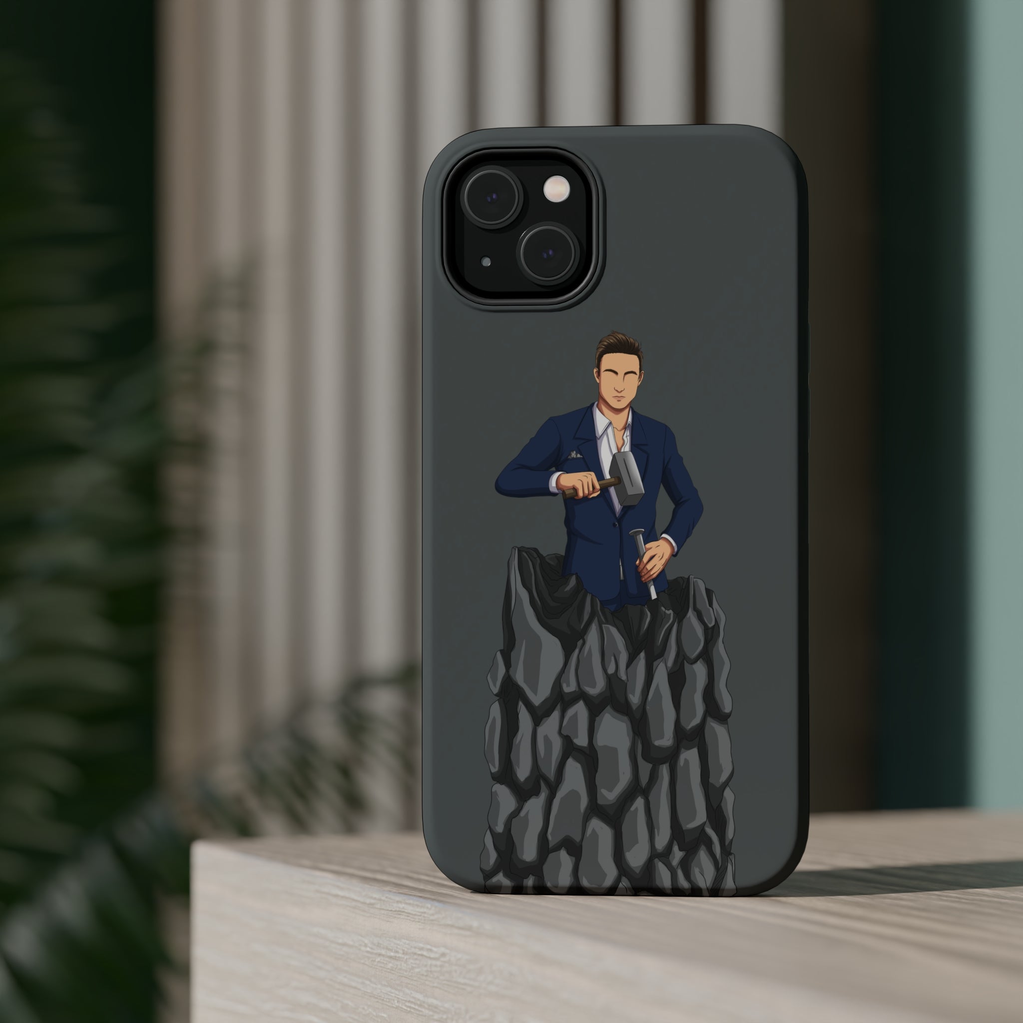 A person working hard to better his/herself - MagSafe Tough Case - Self-Made Man #5 - Breakthrough Collection