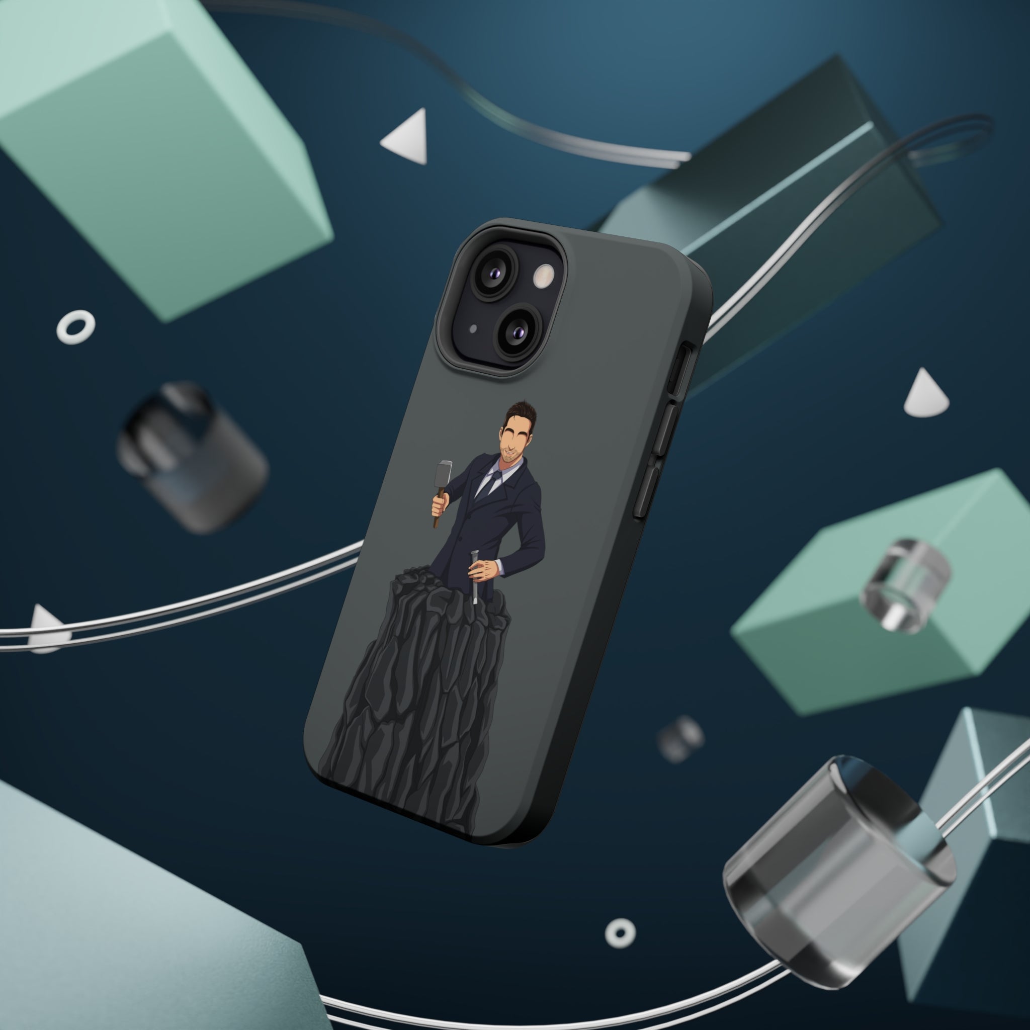 A person working hard to better his/herself - MagSafe Tough Case - Self-Made Man #3 - Breakthrough Collection