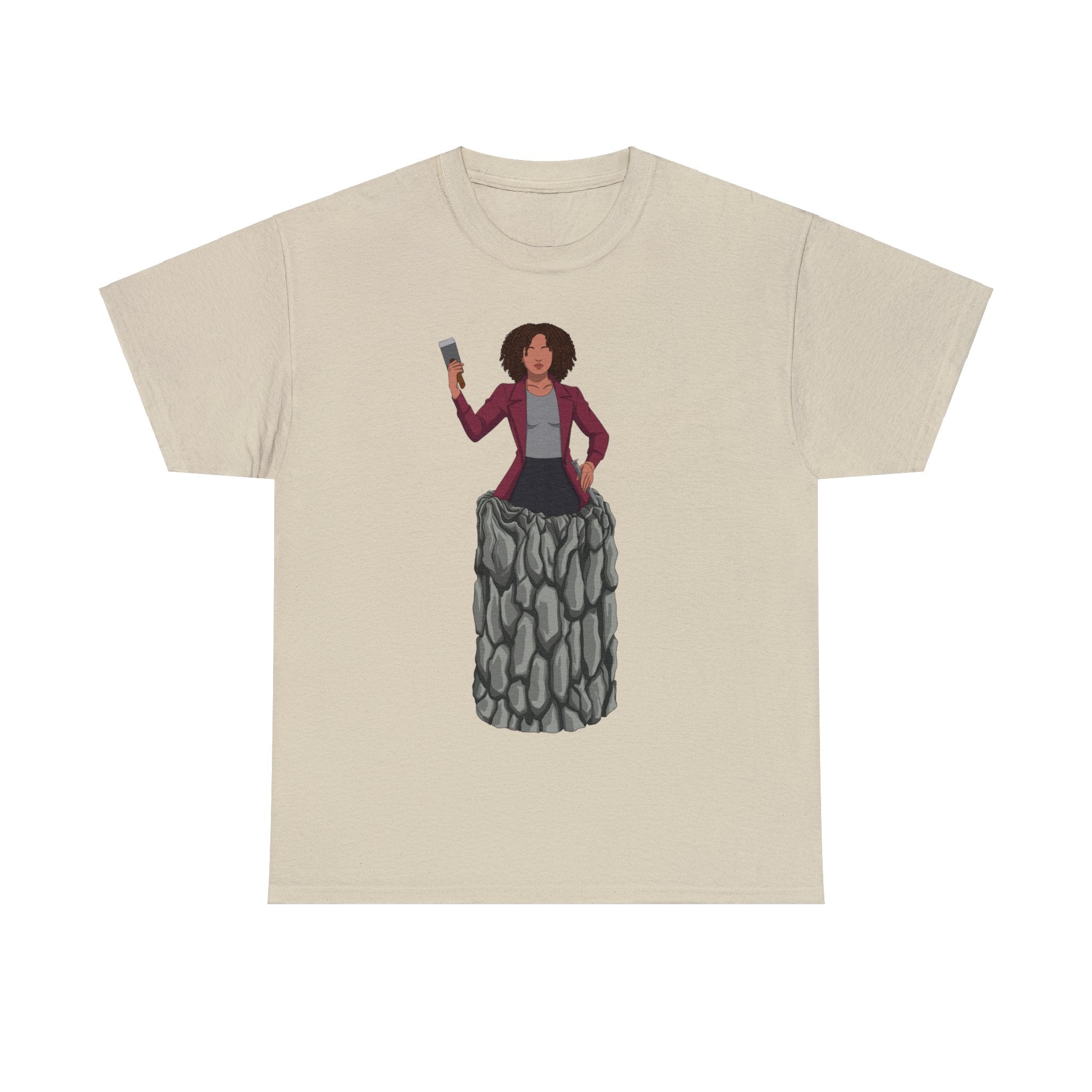 A person working hard to better his/herself - Heavy Cotton Self-Made T-shirt - Woman #15