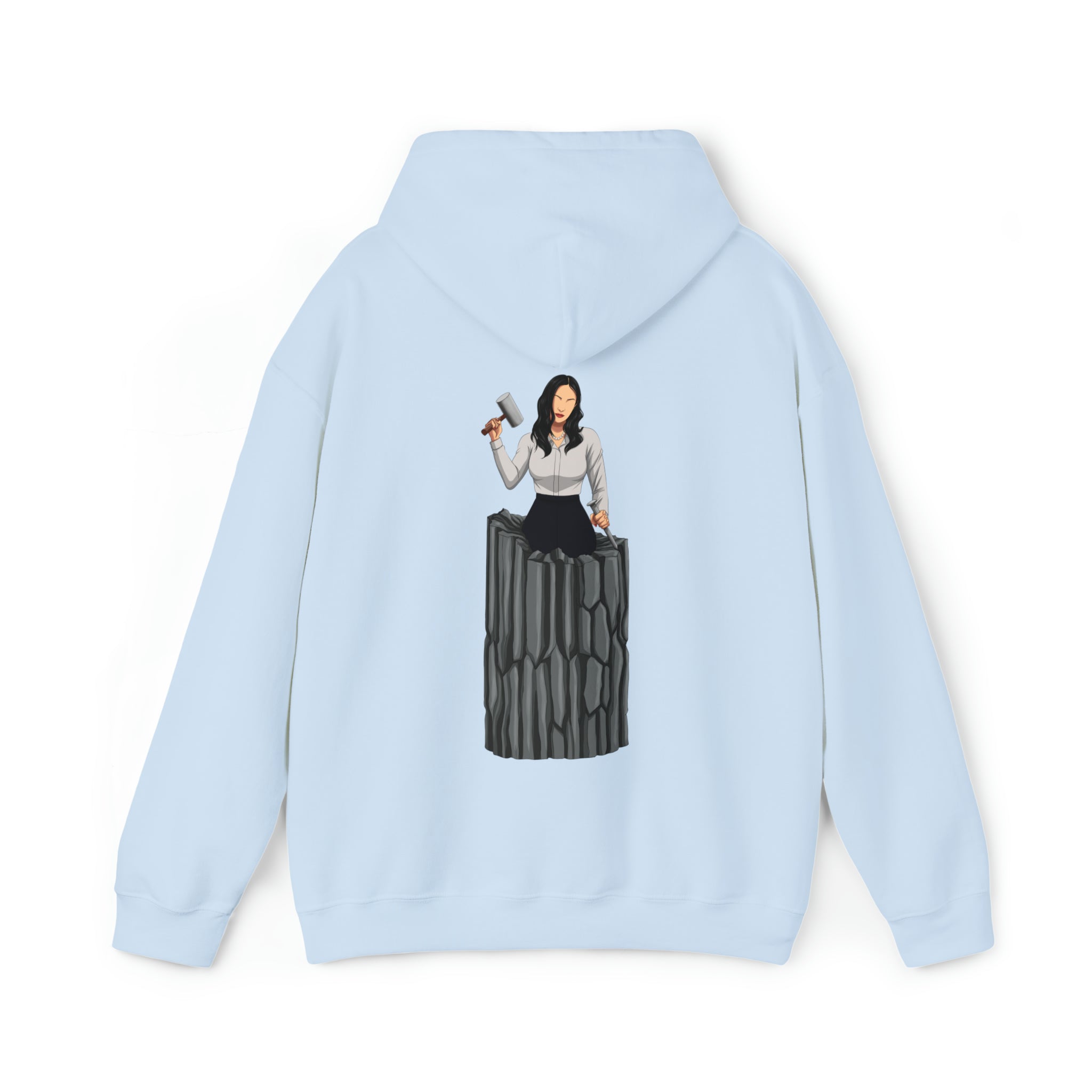 A person working hard to better his/herself - Heavy Blend™ Self-Made Hoodie - Woman #14