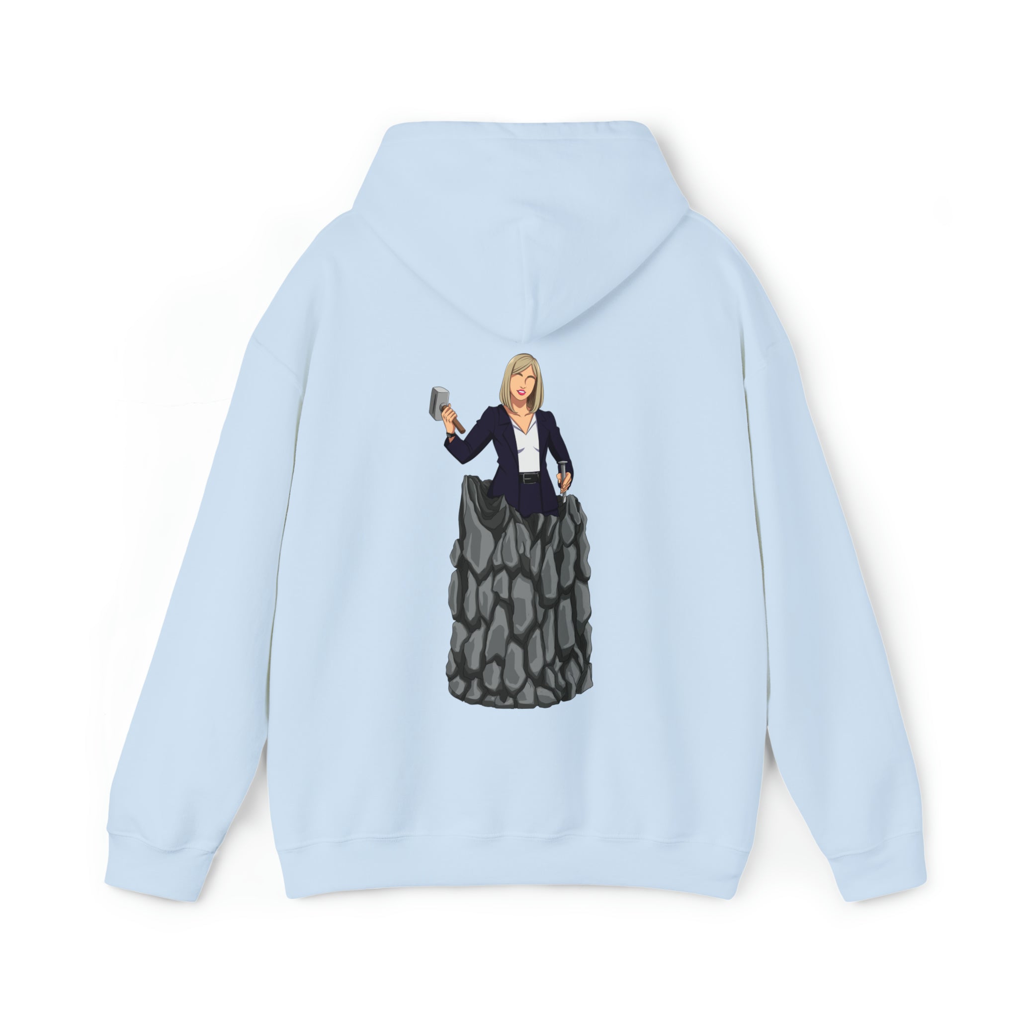 A person working hard to better his/herself - Heavy Blend™ Self-Made Hoodie - woman #3 - Breakthrough Collection