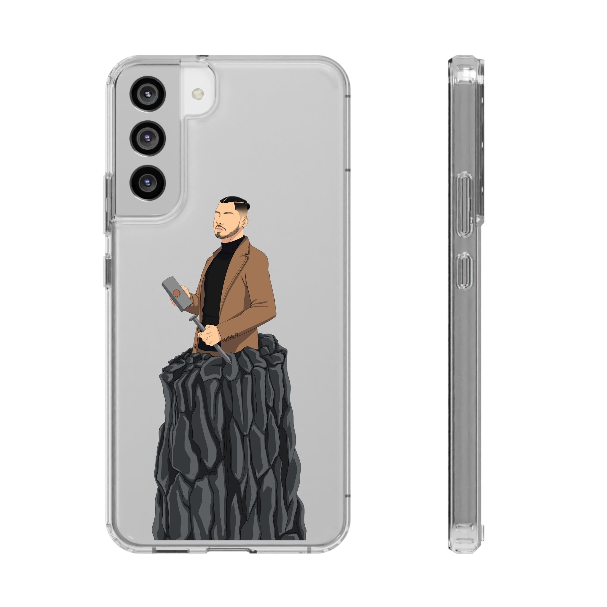 A person working hard to better his/herself - Clear Case - Self-Made Man #14 - Breakthrough Collection