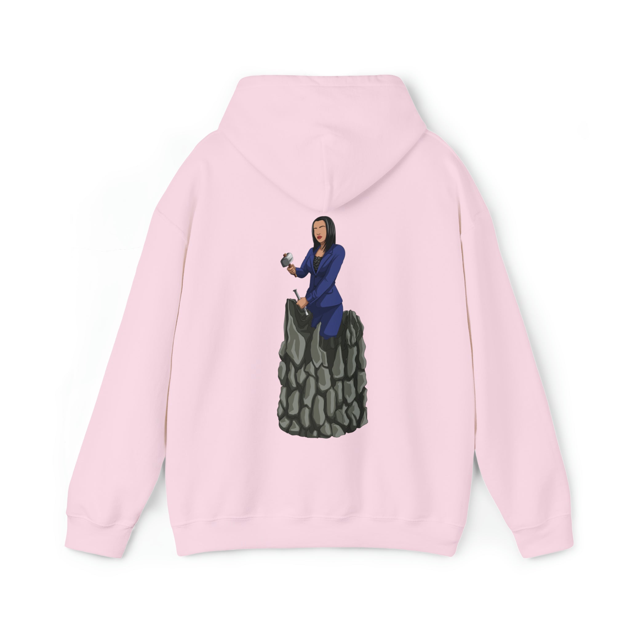 A person working hard to better his/herself - Heavy Blend™ Self-Made Hoodie - Woman #2