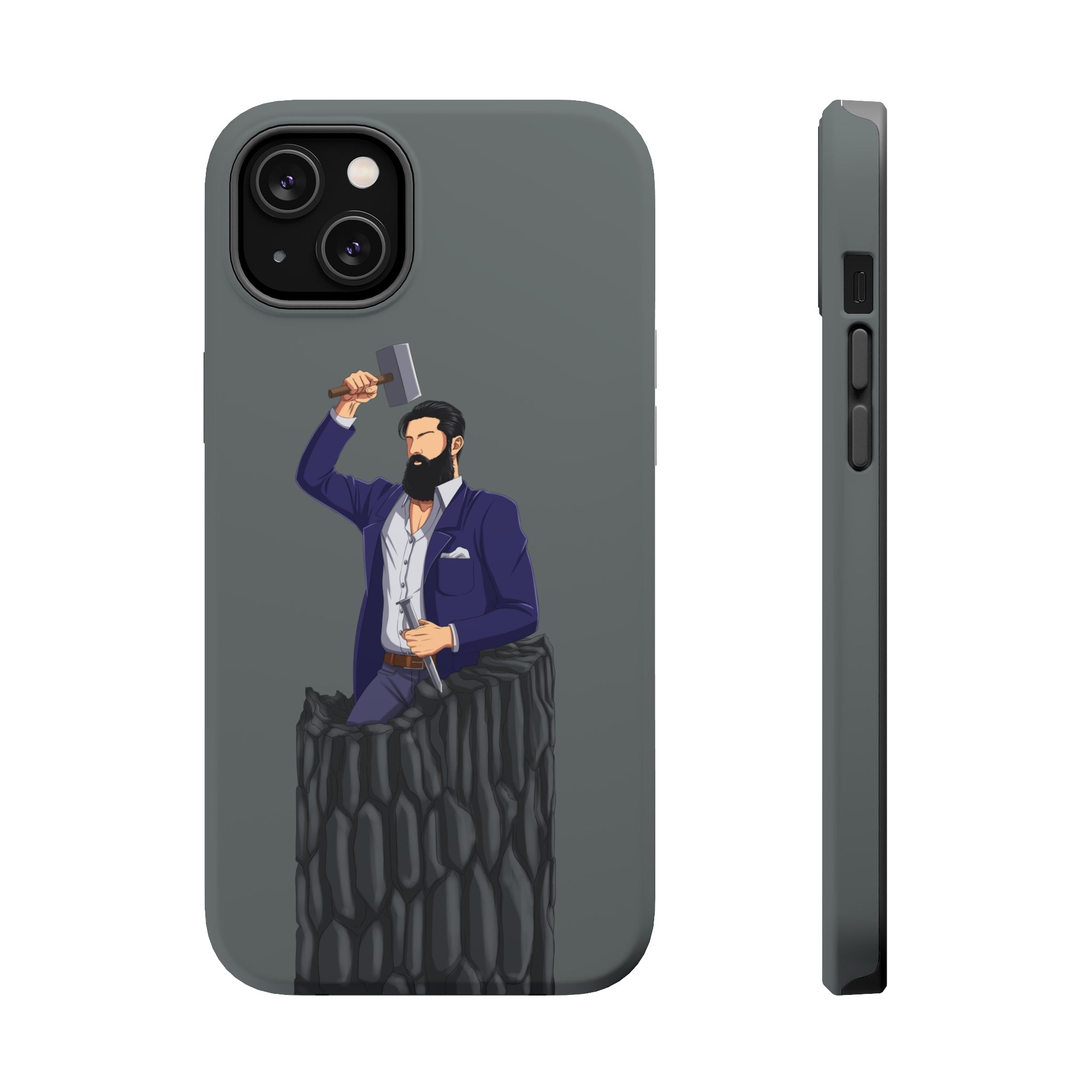 A person working hard to better his/herself - MagSafe Tough Case - Self-Made Man #12 - Breakthrough Collection