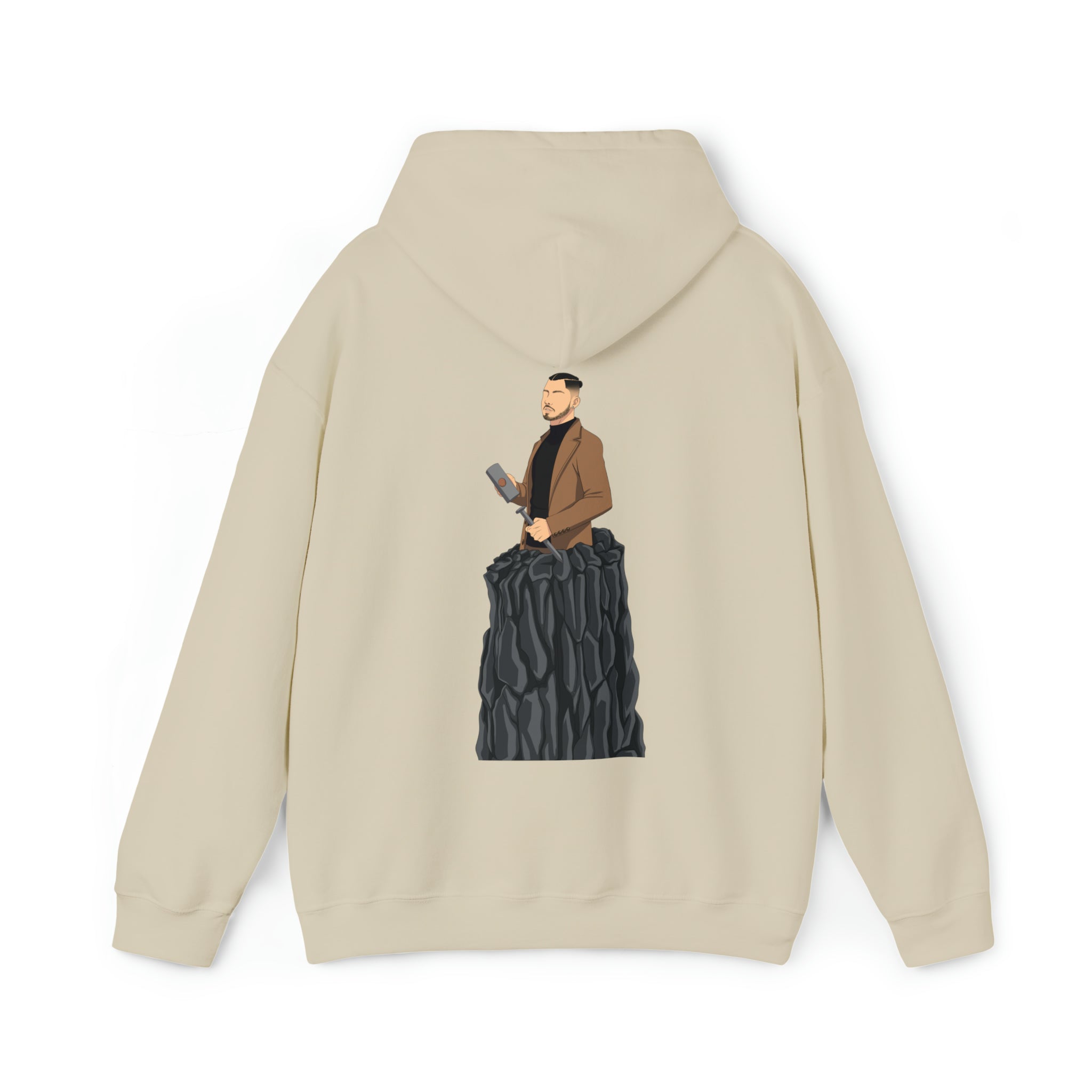 A person working hard to better his/herself - Heavy Blend™ Self-Made Hoodie - Man #14 - Breakthrough Collection