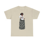 A person working hard to better his/herself - Heavy Cotton Self-Made T-shirt - self-made woman #12 - Breakthrough Collection