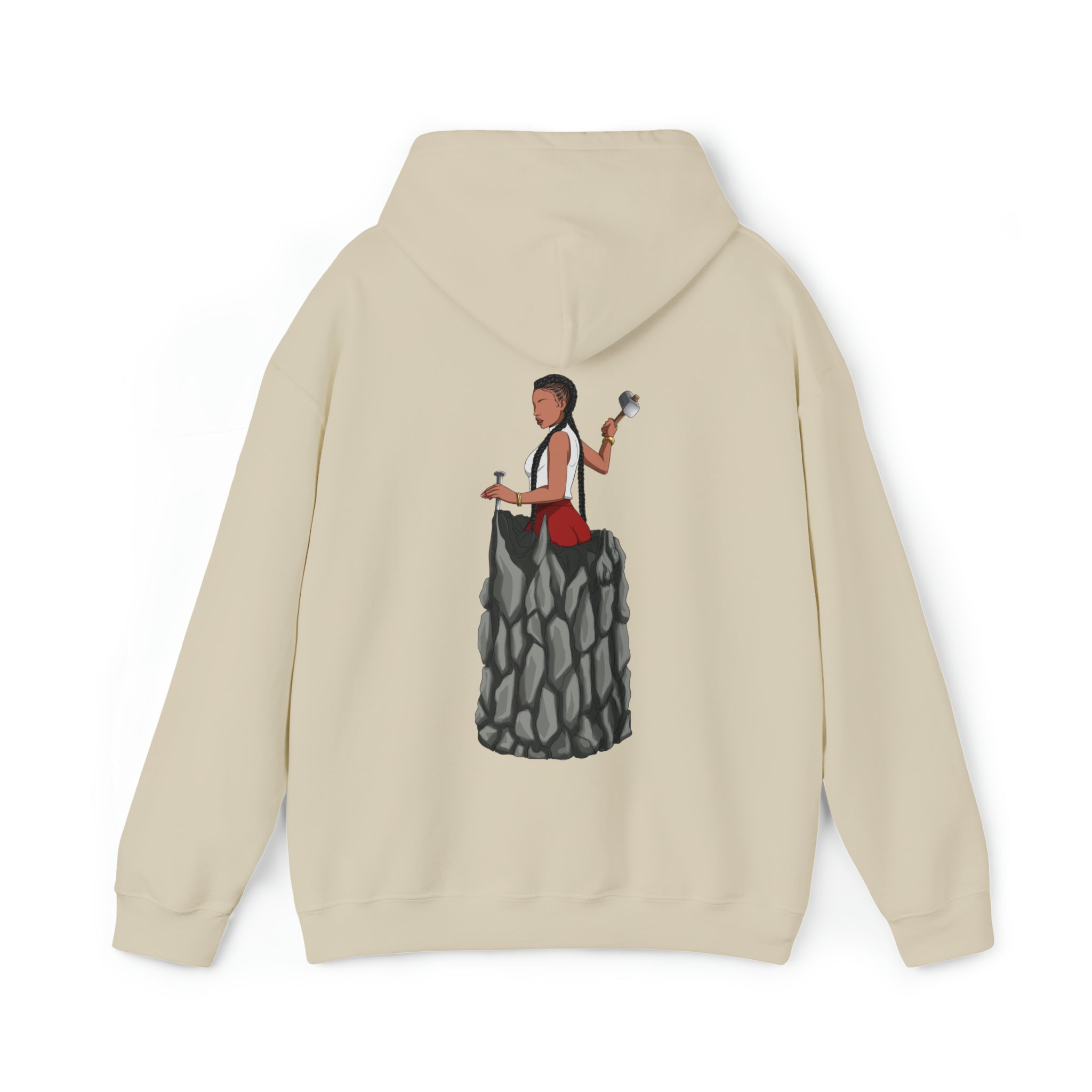 A person working hard to better his/herself - Heavy Blend™ Self-Made Hoodie - Woman #7