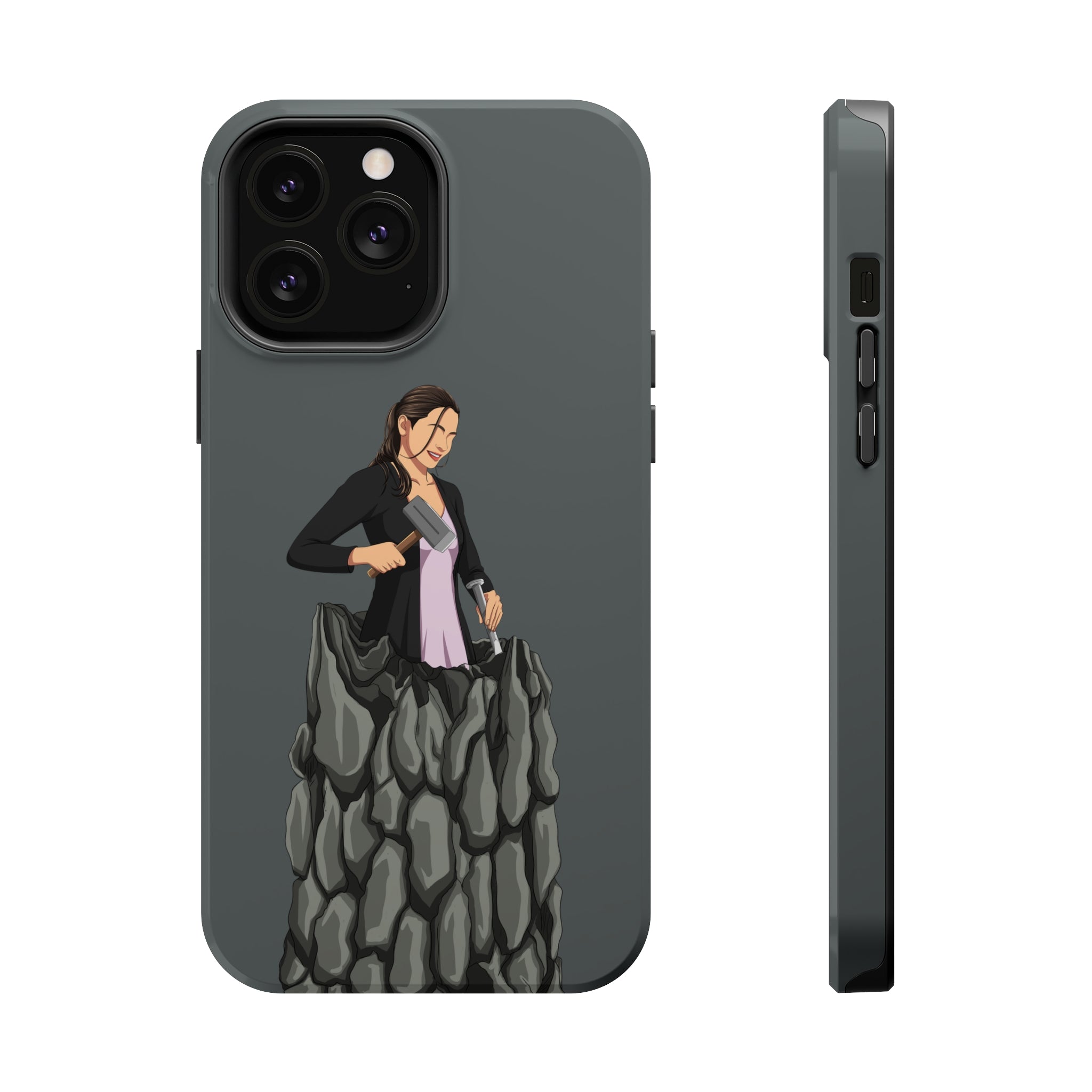 A person working hard to better his/herself - MagSafe Tough Case - self-made woman #8 - Breakthrough Collection
