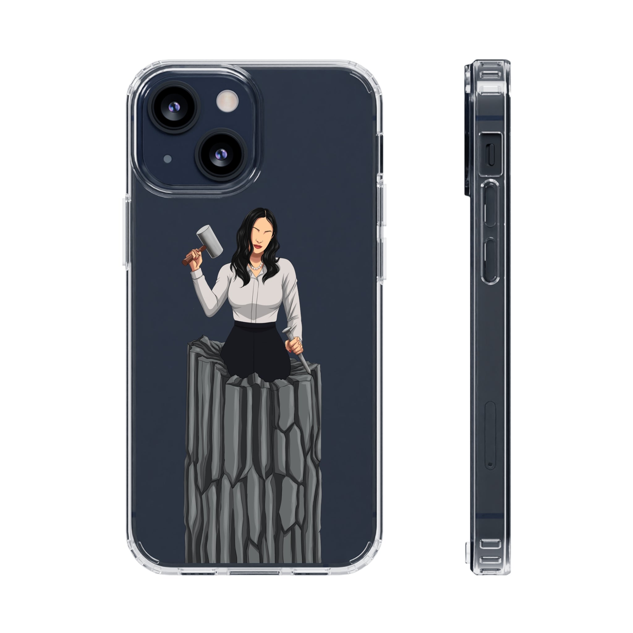 A person working hard to better his/herself - Clear Case - Self-Made Woman #14