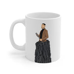 A person working hard to better his/herself - Ceramic Mug 11oz - Self-Made Man #14 - Breakthrough Collection