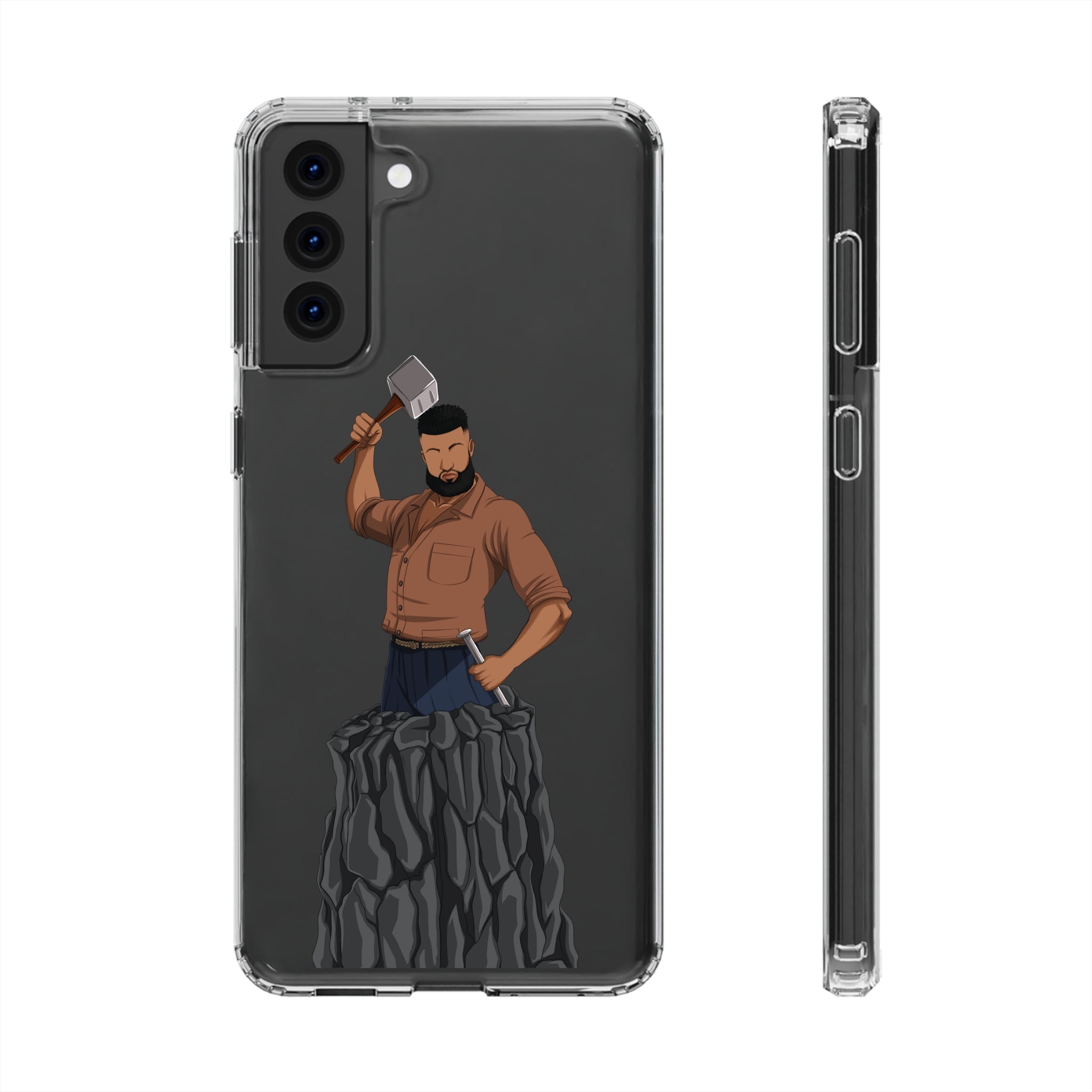 A person working hard to better his/herself - Clear Case - Self-Made Man #9 - Breakthrough Collection