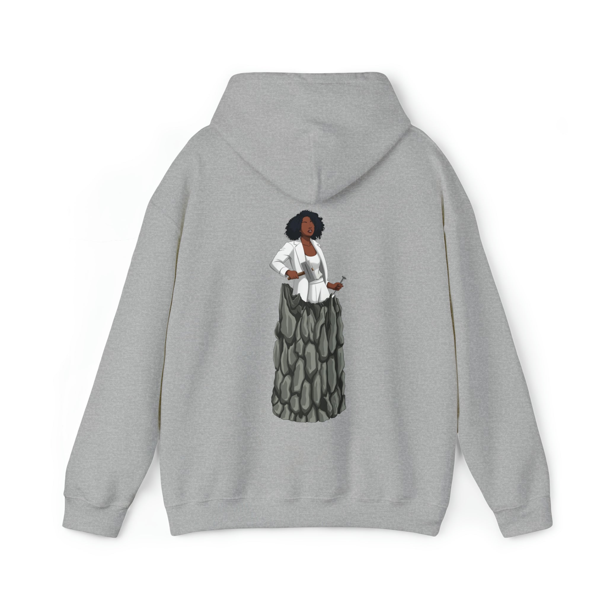 A person working hard to better his/herself - Heavy Blend™ Self-Made Hoodie - Woman #12