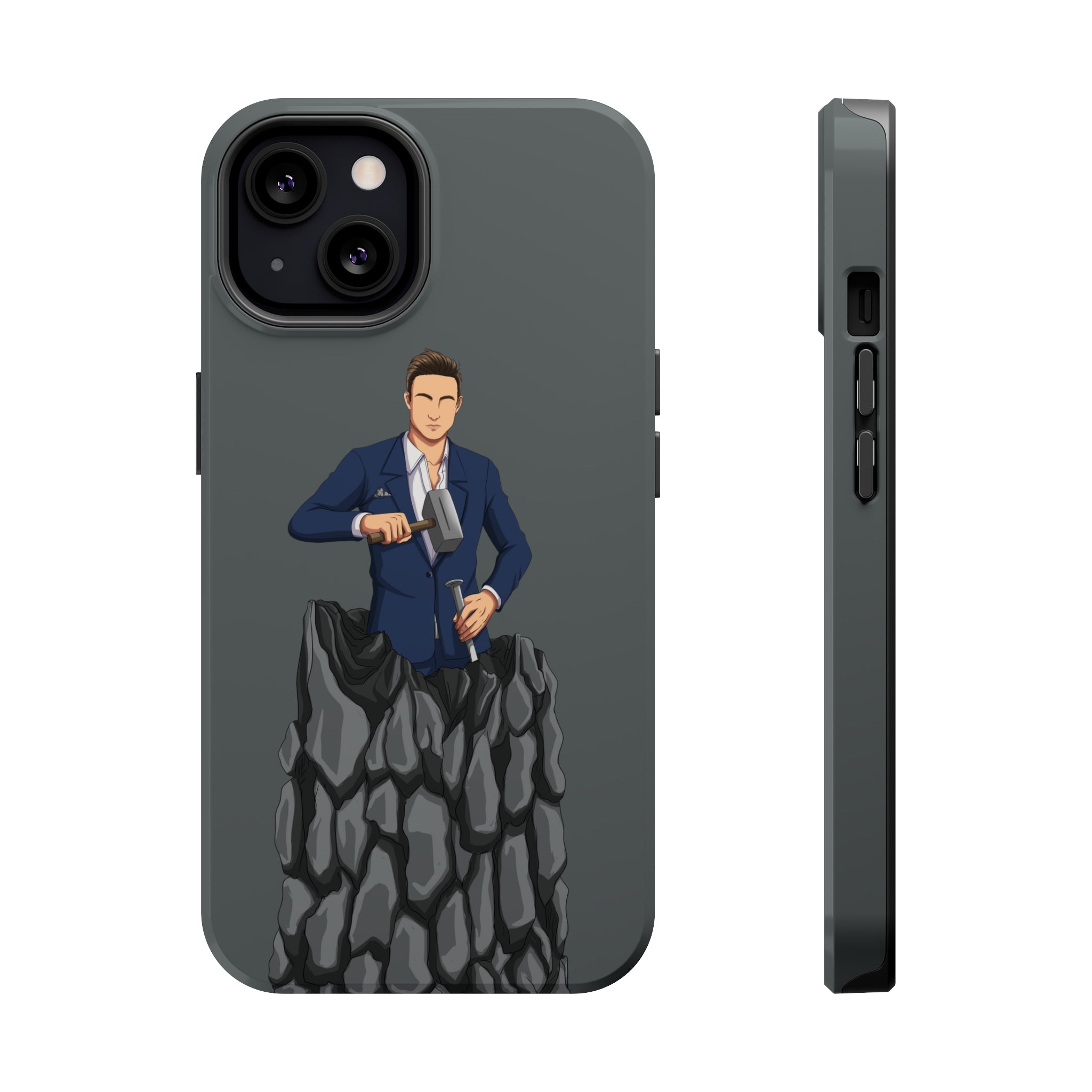 A person working hard to better his/herself - MagSafe Tough Case - Self-Made Man #5 - Breakthrough Collection