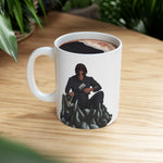 A person working hard to better his/herself - Ceramic Mug 11oz - Self-Made Man #13 - Breakthrough Collection