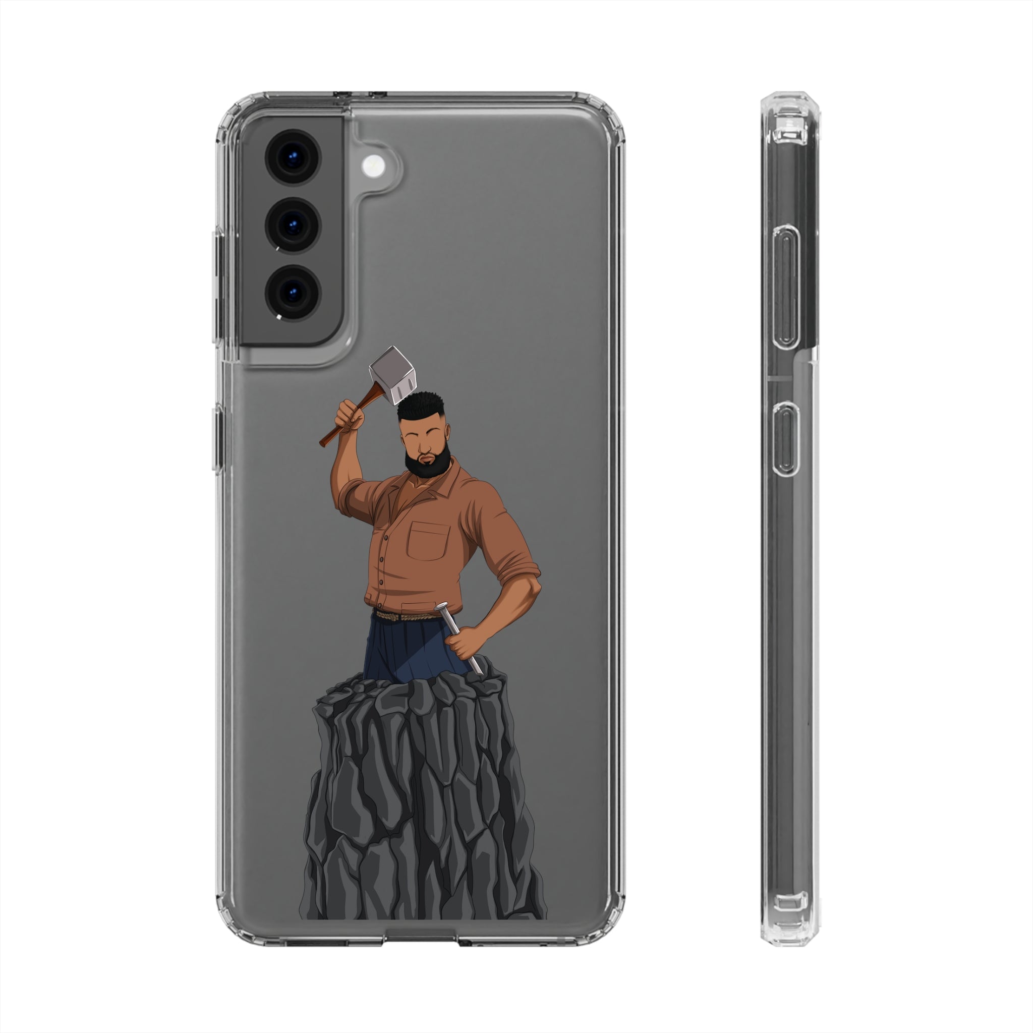 A person working hard to better his/herself - Clear Case - Self-Made Man #9 - Breakthrough Collection