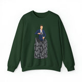 A person working hard to better his/herself - Self-Made Sweatshirt Heavy Blend™ Crewneck - Man #5 - Breakthrough Collection