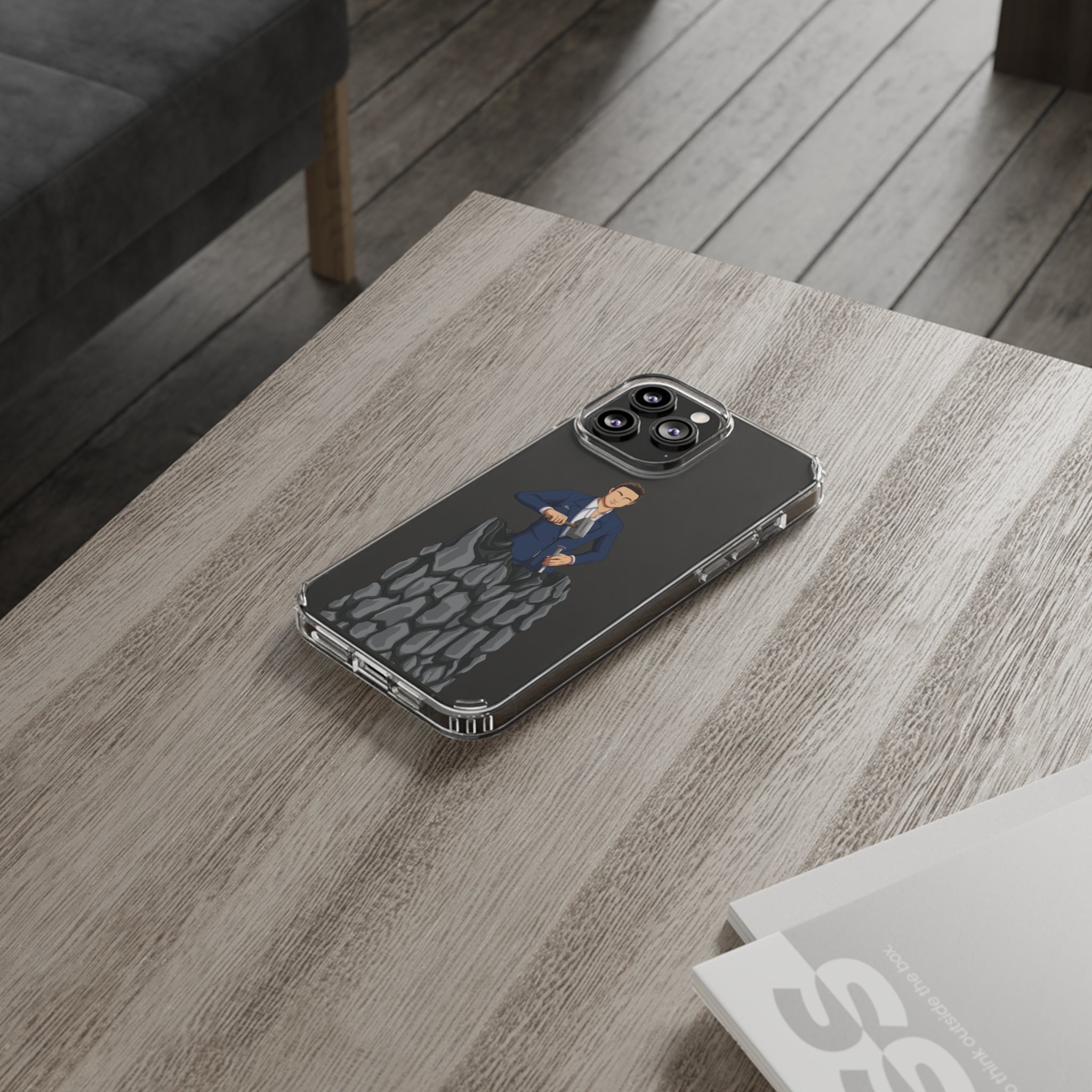 A person working hard to better his/herself - Clear Case - Self-Made Man #5 - Breakthrough Collection