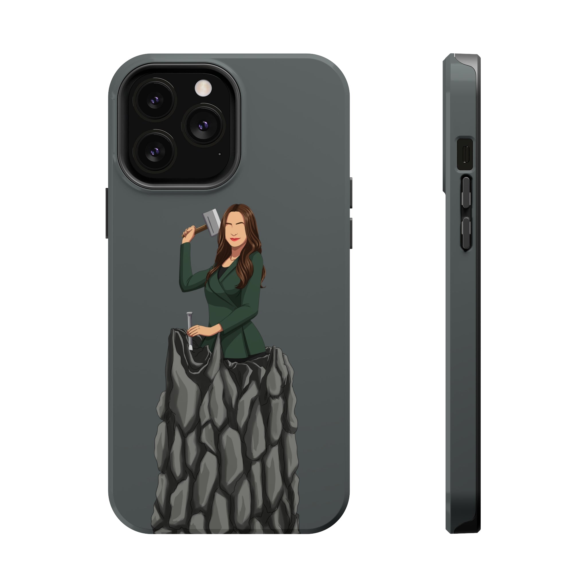 A person working hard to better his/herself - MagSafe Tough Case - self-made woman #5 - Breakthrough Collection