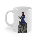 A person working hard to better his/herself - Ceramic Mug 11oz - Self-Made Woman #2 - Breakthrough Collection