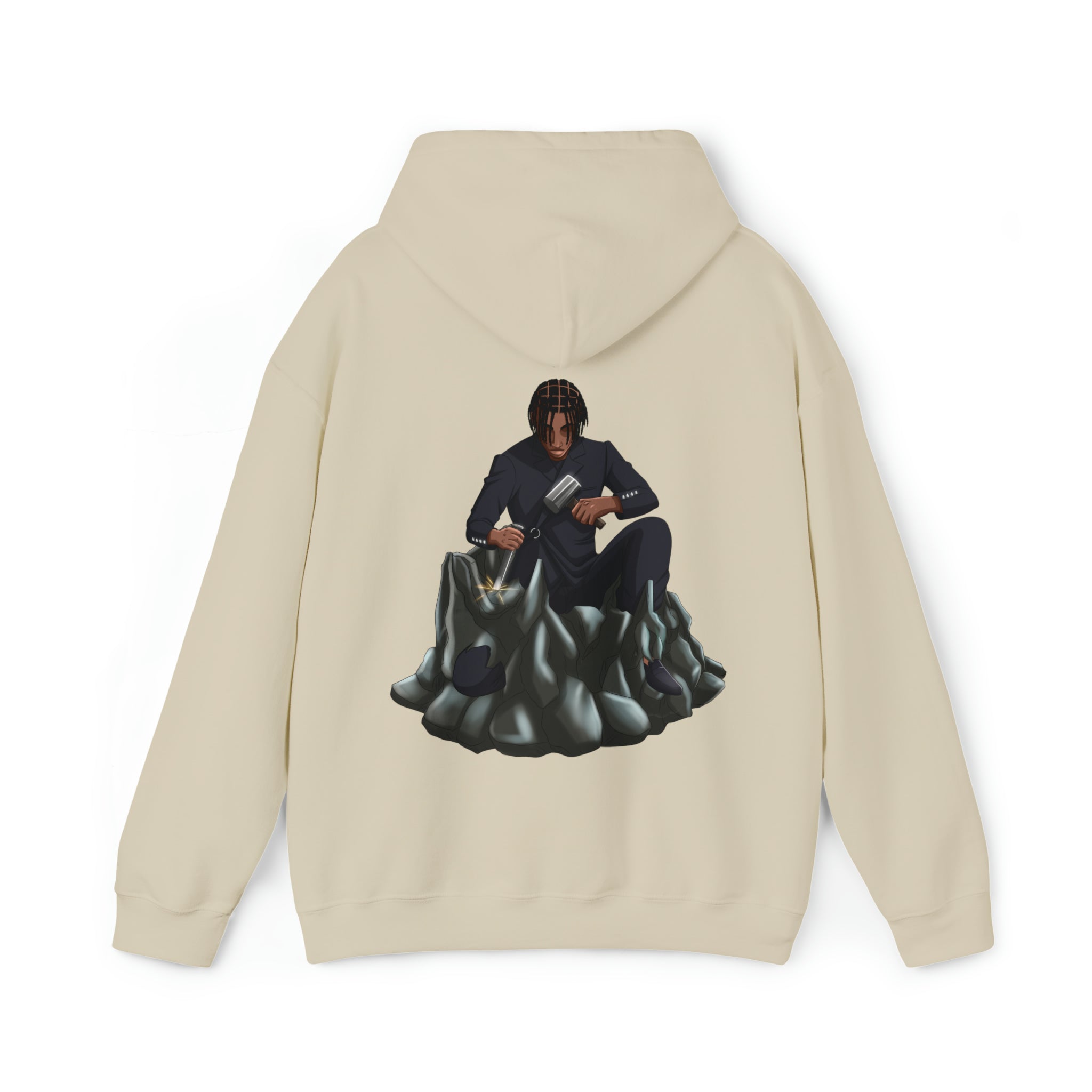 A person working hard to better his/herself - Heavy Blend™ Self-Made Hoodie - Man #13 - Breakthrough Collection