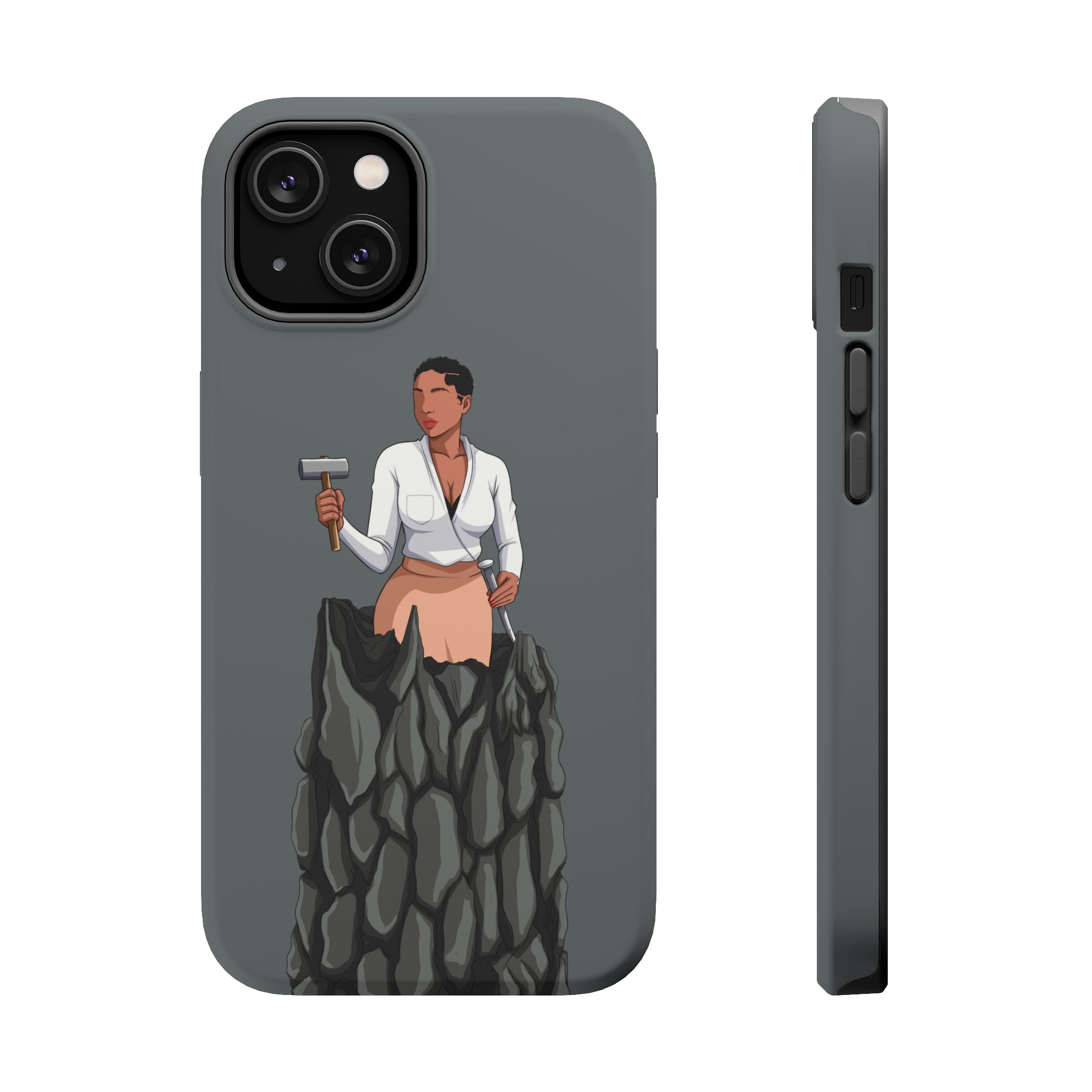 A person working hard to better his/herself - MagSafe Tough Case - self-made woman #1 - Breakthrough Collection