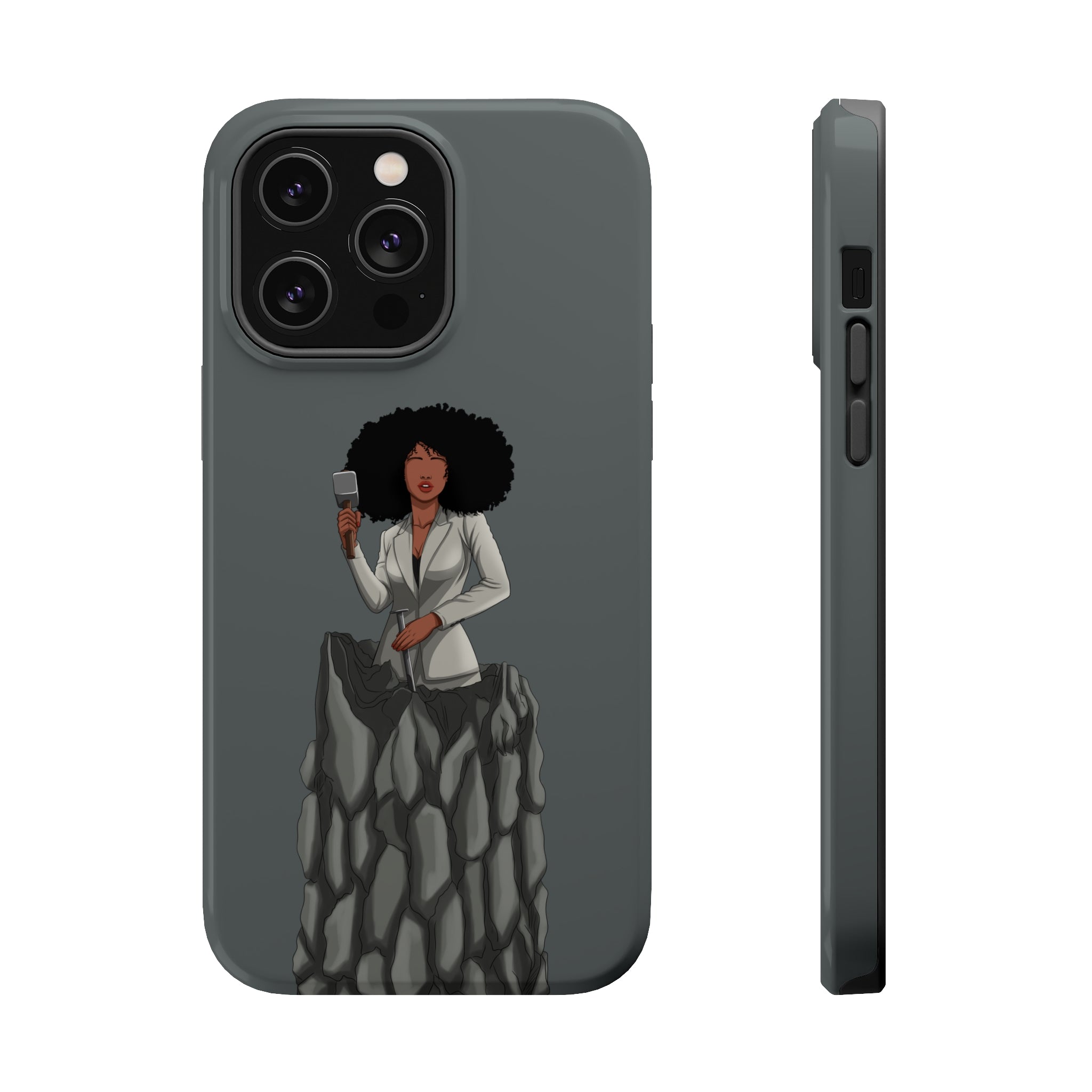 A person working hard to better his/herself - MagSafe Tough Case - self-made woman #6 - Breakthrough Collection