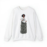 A person working hard to better his/herself - Self-Made Sweatshirt Heavy Blend™ Crewneck - woman #12 - Breakthrough Collection