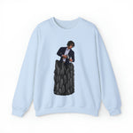 A person working hard to better his/herself - Self-Made Sweatshirt Heavy Blend™ Crewneck - Man #4 - Breakthrough Collection