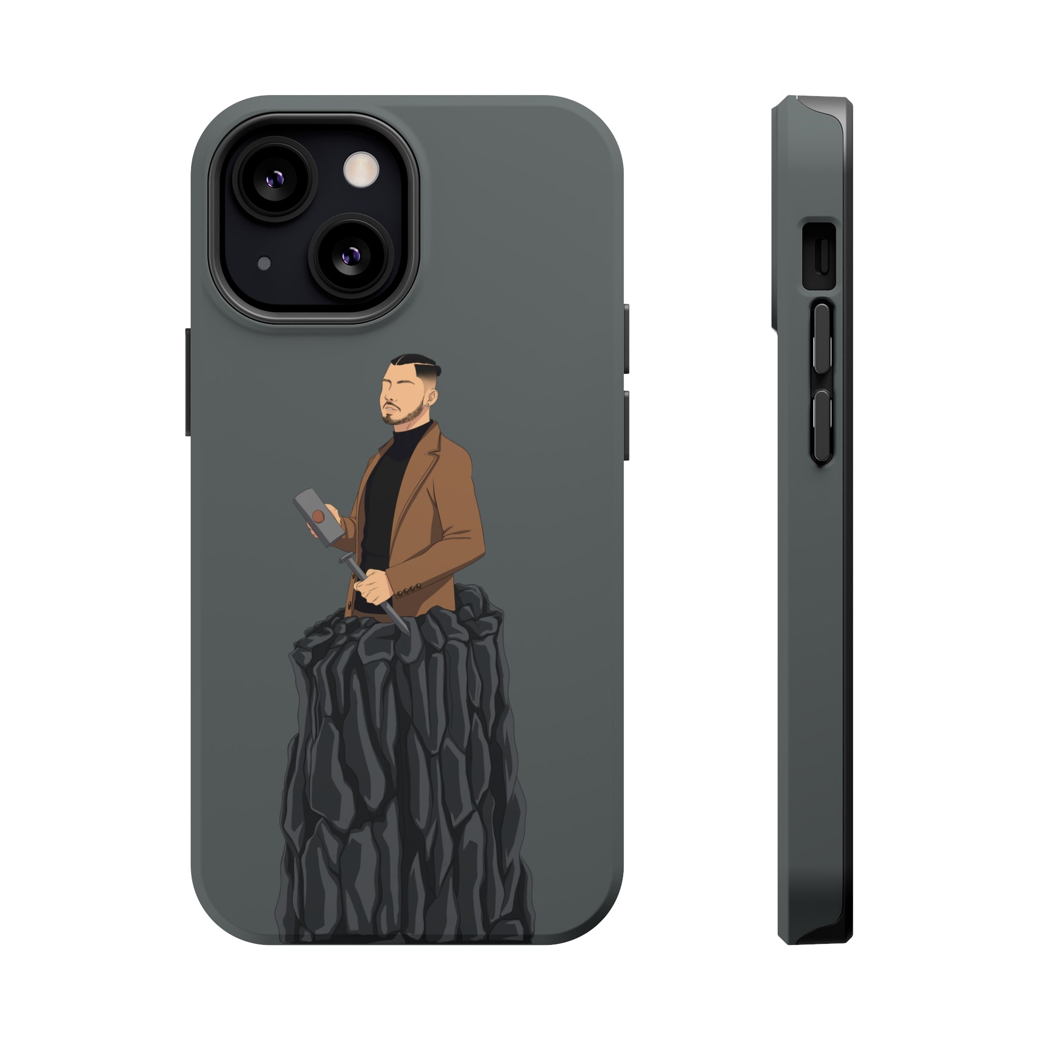 A person working hard to better his/herself - MagSafe Tough Case - Self-Made Man #14 - Breakthrough Collection