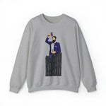 A person working hard to better his/herself - Self-Made Sweatshirt Heavy Blend™ Crewneck - Man #12 - Breakthrough Collection